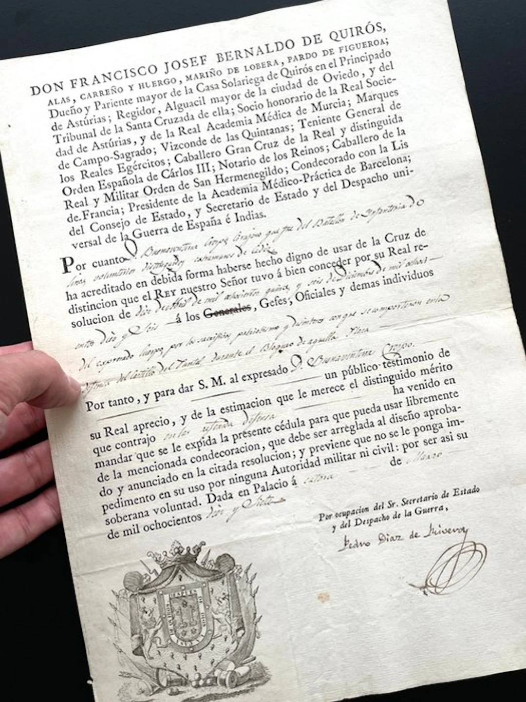 Manuscrito - Año 1817