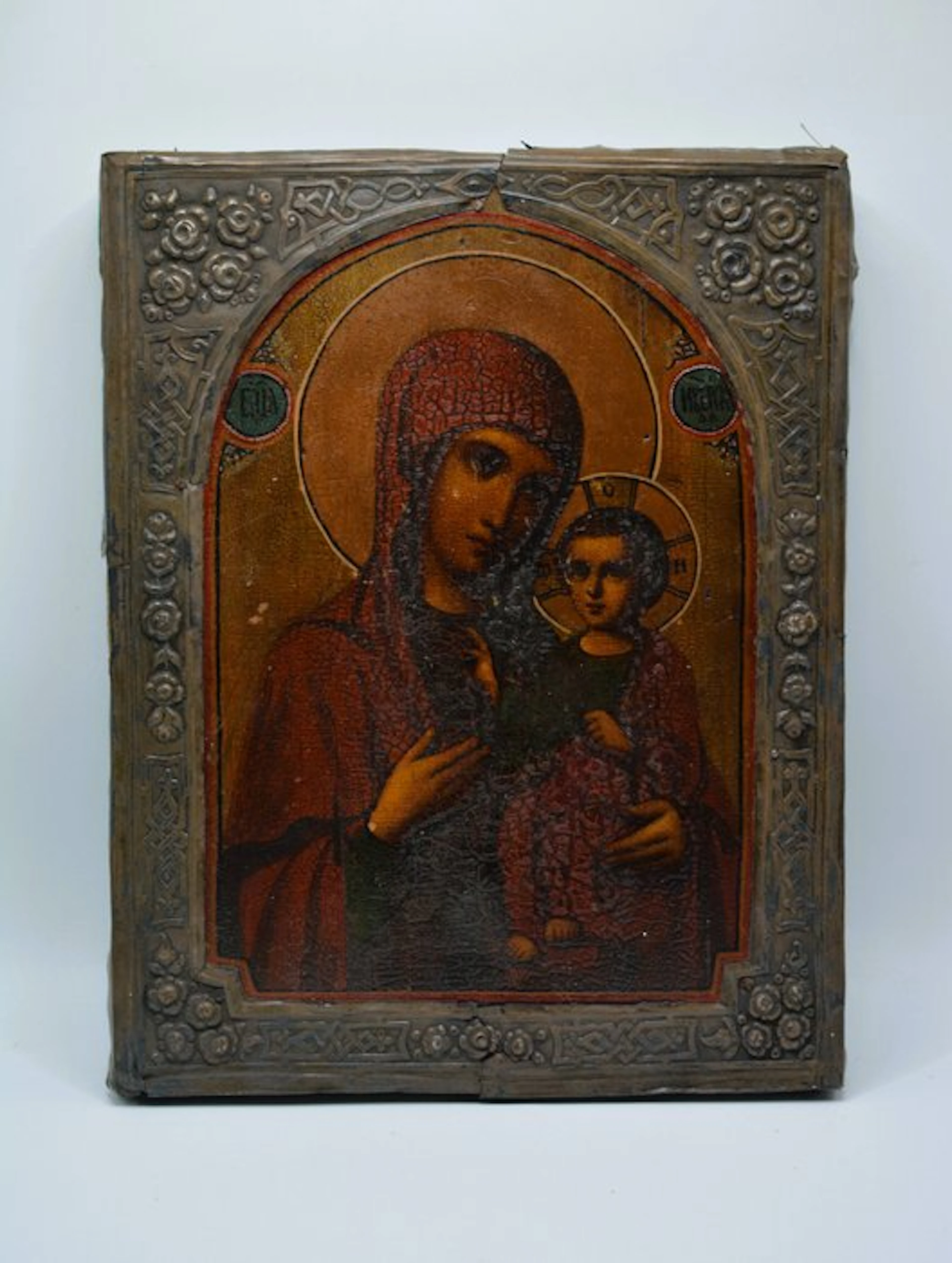Icon - Mother of God Iverskaya - Wood