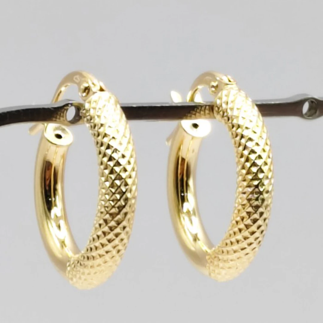 No reserve price - Earrings - 18 kt. Yellow gold