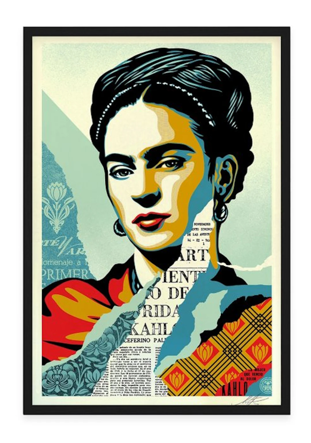 Shepard Fairey (OBEY) (1970) - Frida Kahlo