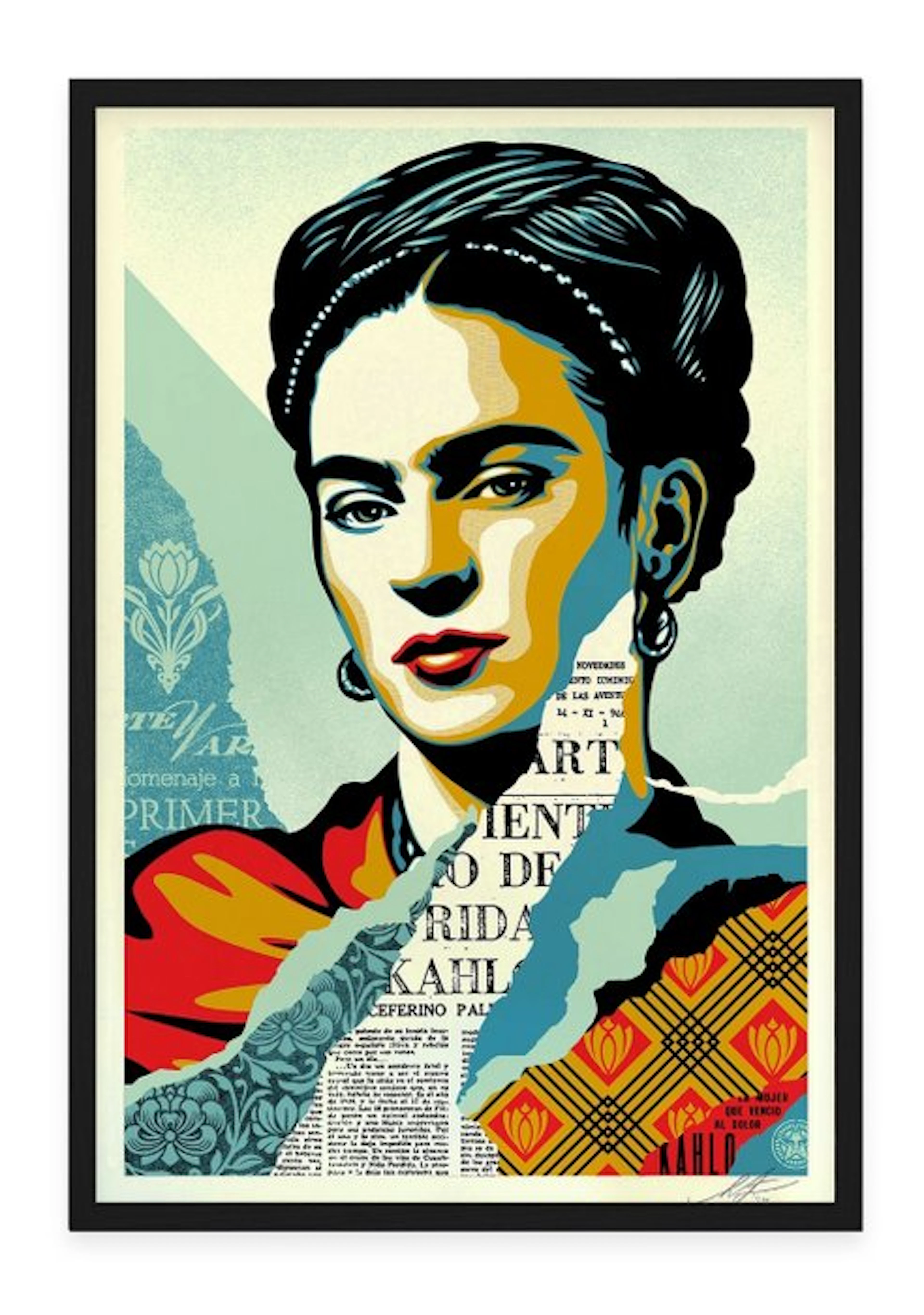 Shepard Fairey (OBEY) (1970) - Frida Kahlo