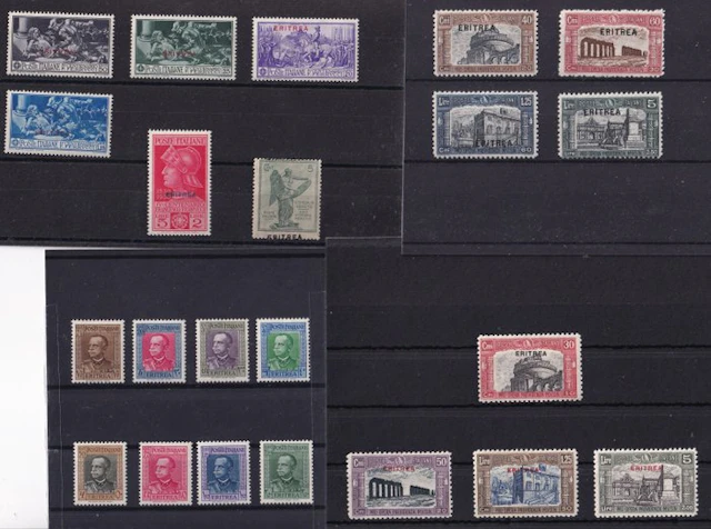 Italian Eritrea 1922/1931 - 4 Eritrean cardboard cards...