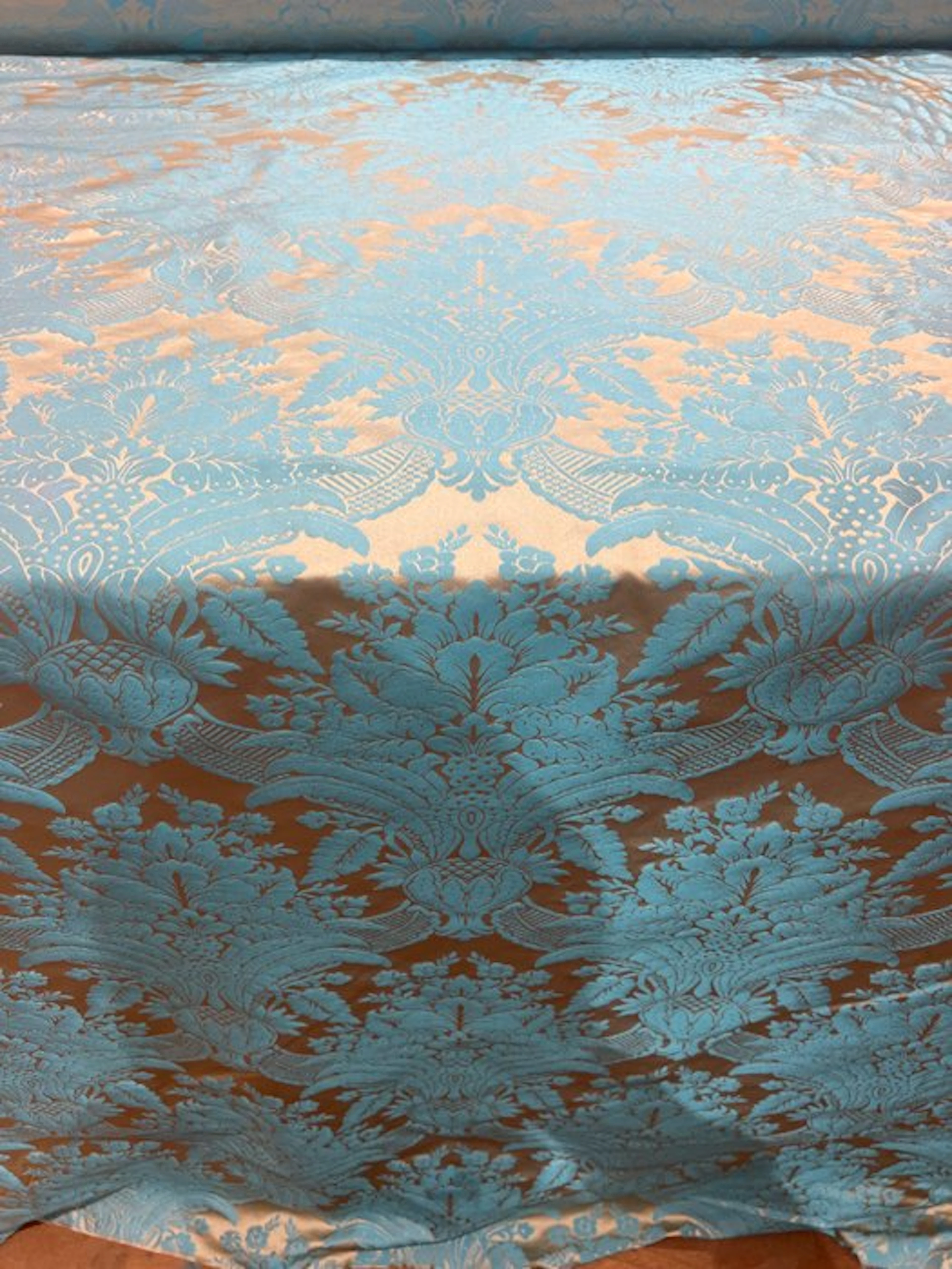 San leucio damasco misto seta 10,80 x 135 - Upholstery fabric - 1080