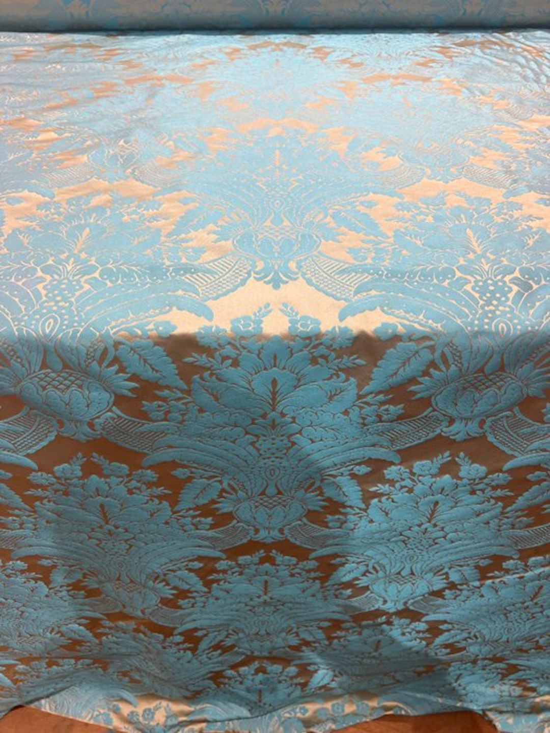 San leucio damasco misto seta 10,80 x 135 - Upholstery fabric - 1080