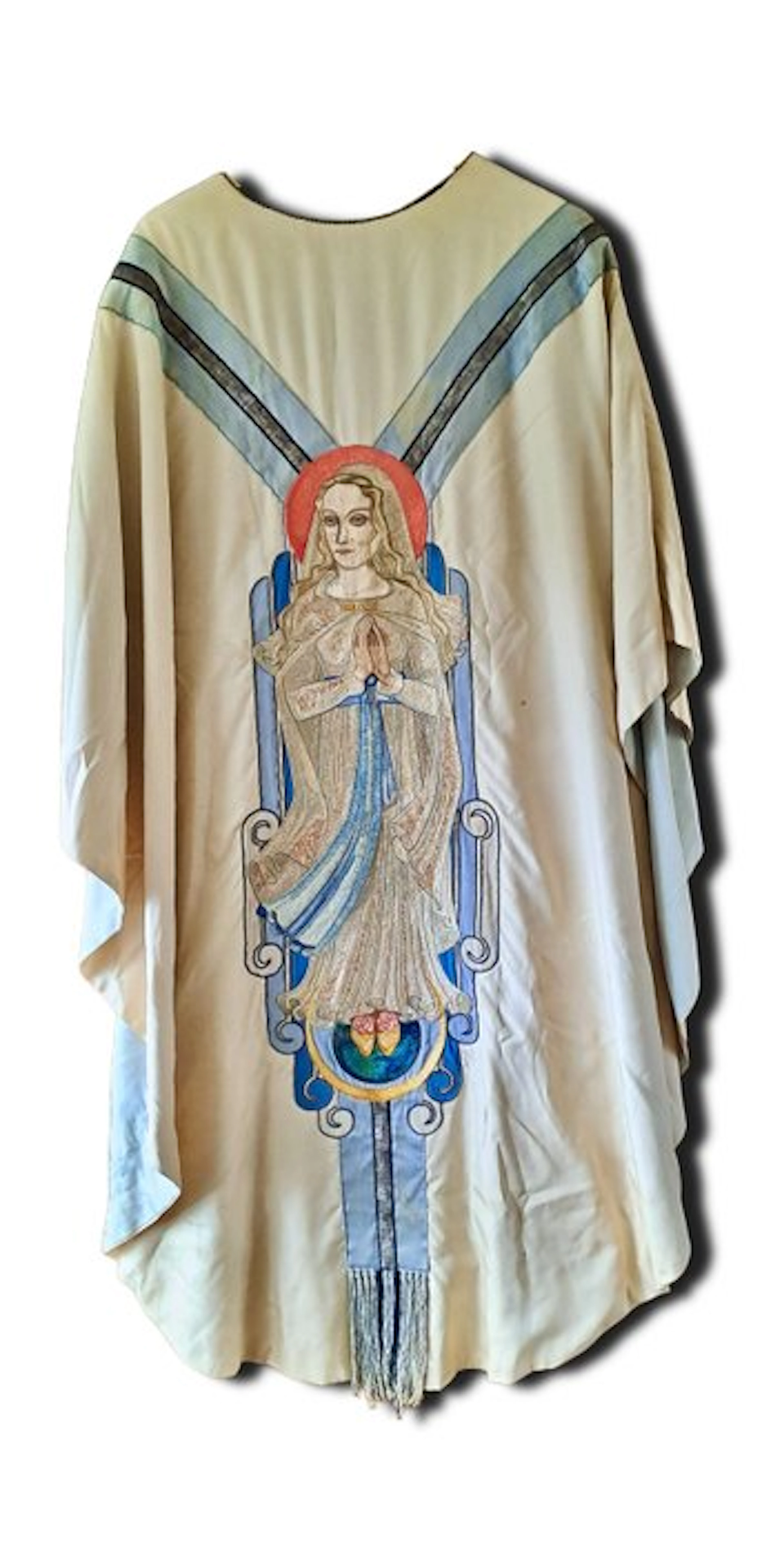 Religious Stole. - Antique - Fabric/ Brocade. - 1910-1920