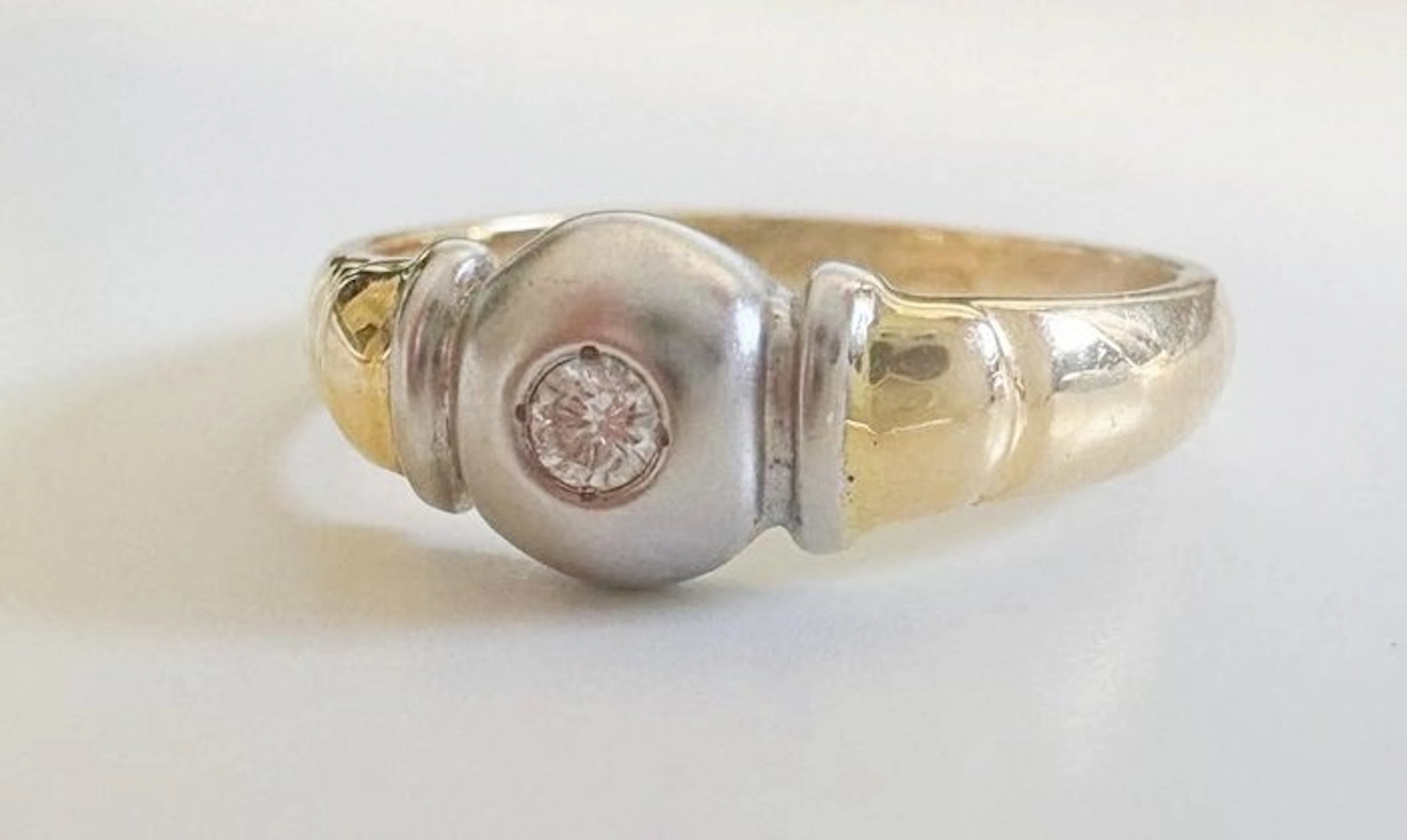 Ring - 18 kt. Yellow gold, White gold