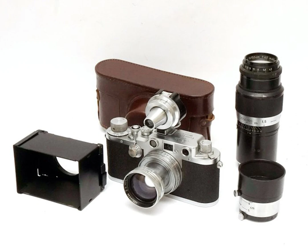 Leitz Leica IIIC Set Incl. Lenzen Alles Uit 1948 Analogue camera
