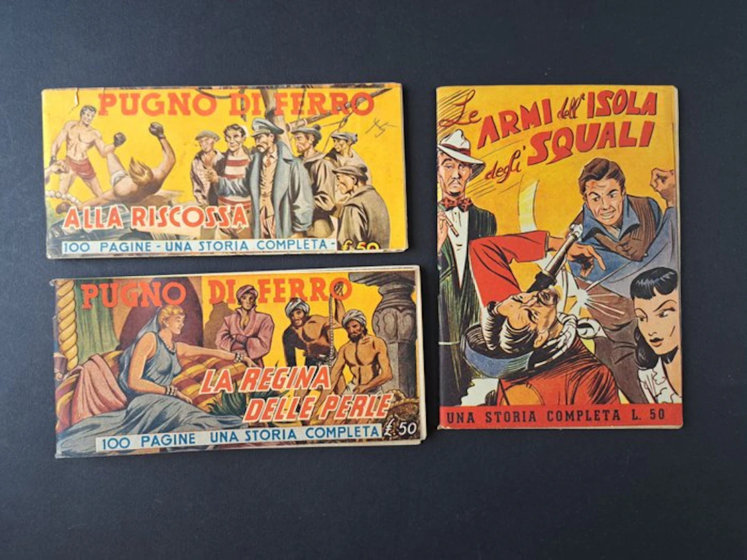 Pugno di Ferro - Tom il Reporter - 3 Comic - First edition - 1949