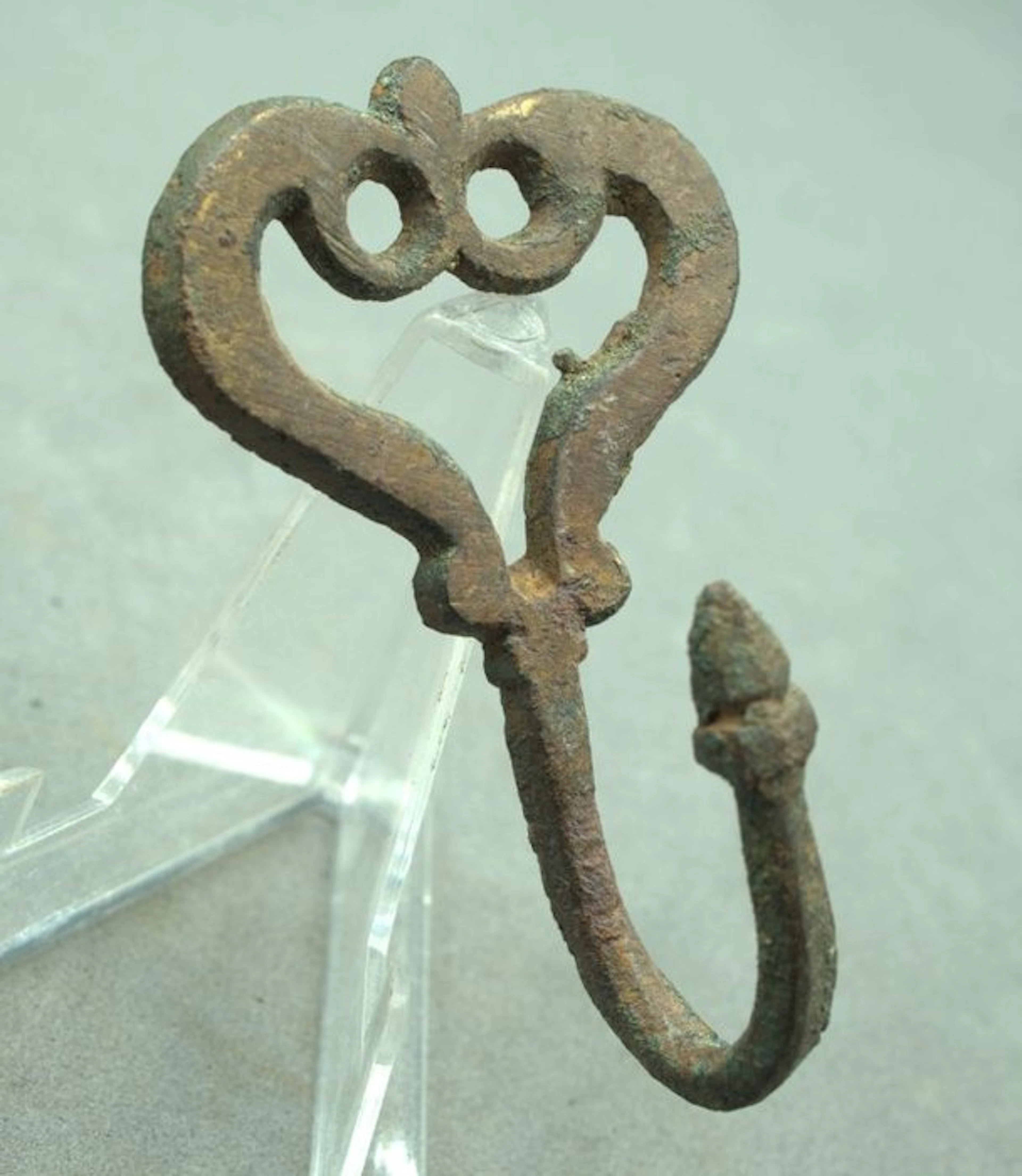 17th century Bronze Dutch wall hook
