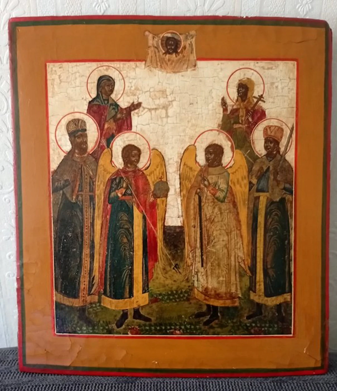 Icon - Six saints - Wood