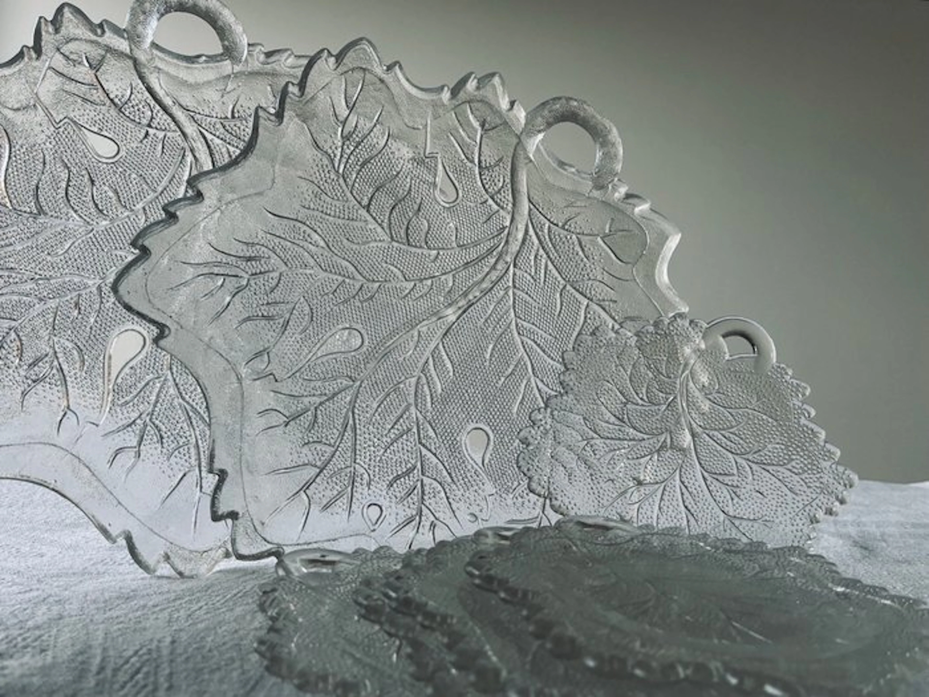 Vallérysthal & Portieux - Plate (8) - (Persian) glass...