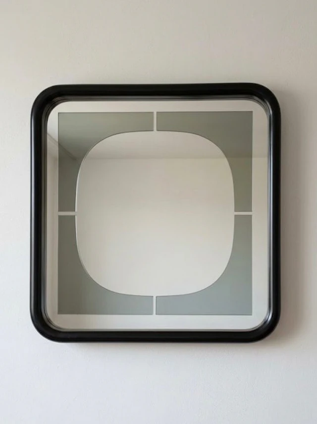 Mirror - Wood, Glass - Space Age Layered Mirror