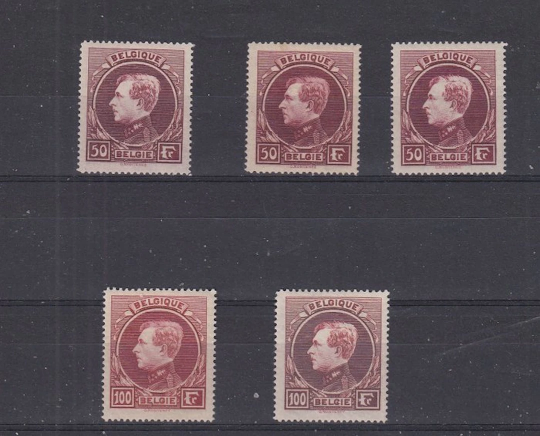 Belgium 1930 - Montenez - OBP : 291A/B/C - 292A/B