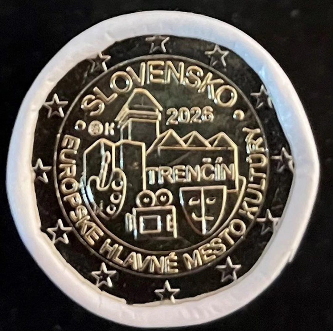 Slovakia. 2 Euro 2026 "Trencin" (25 stuks) in rol (No reserve price)