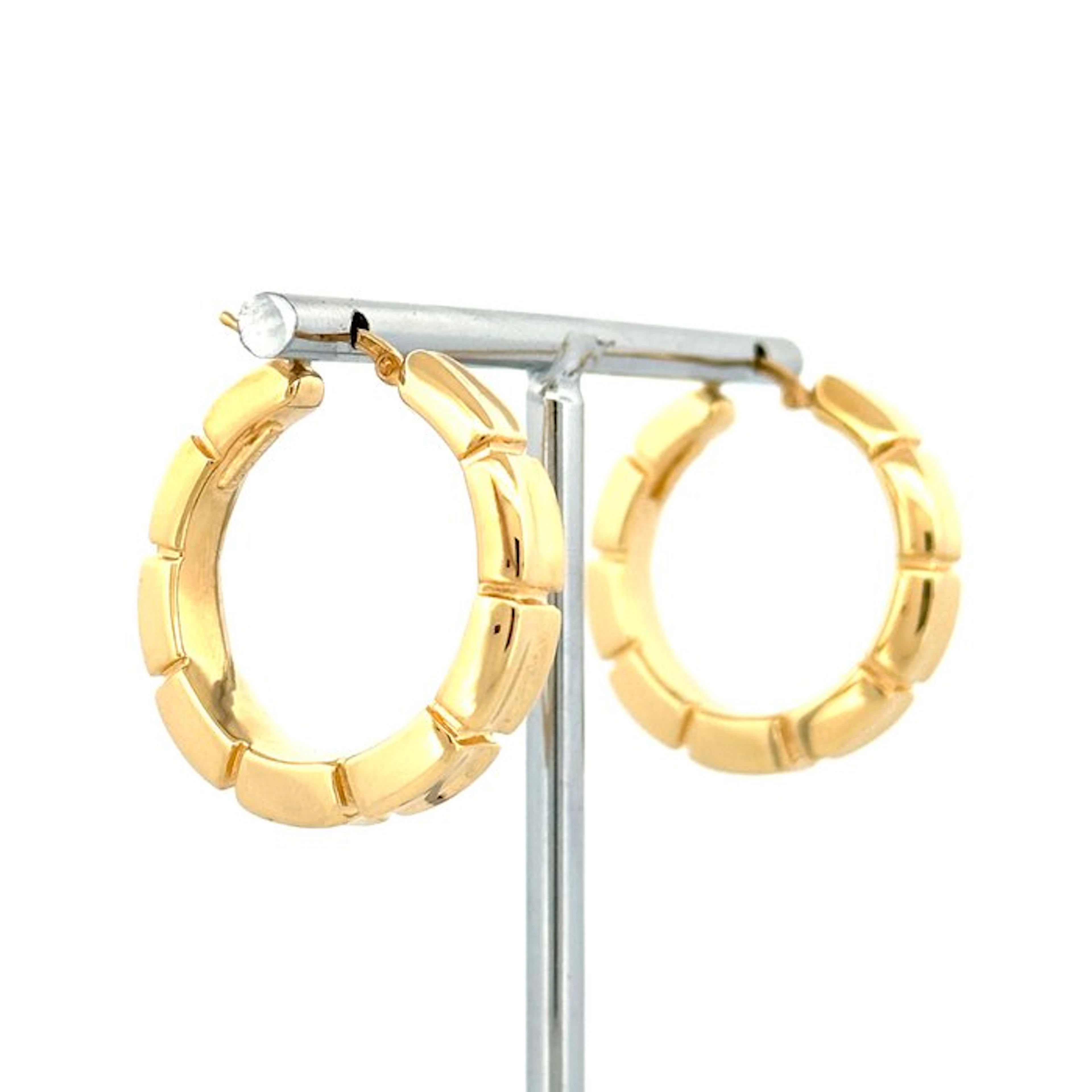 Earrings - 18 kt. Yellow gold - Snake