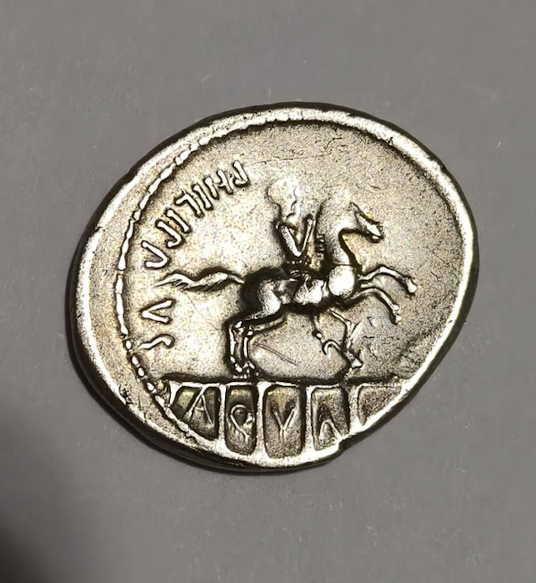 Roman Republic. L. Marcius Philippus, 113/2 BC. Denarius Rome (No