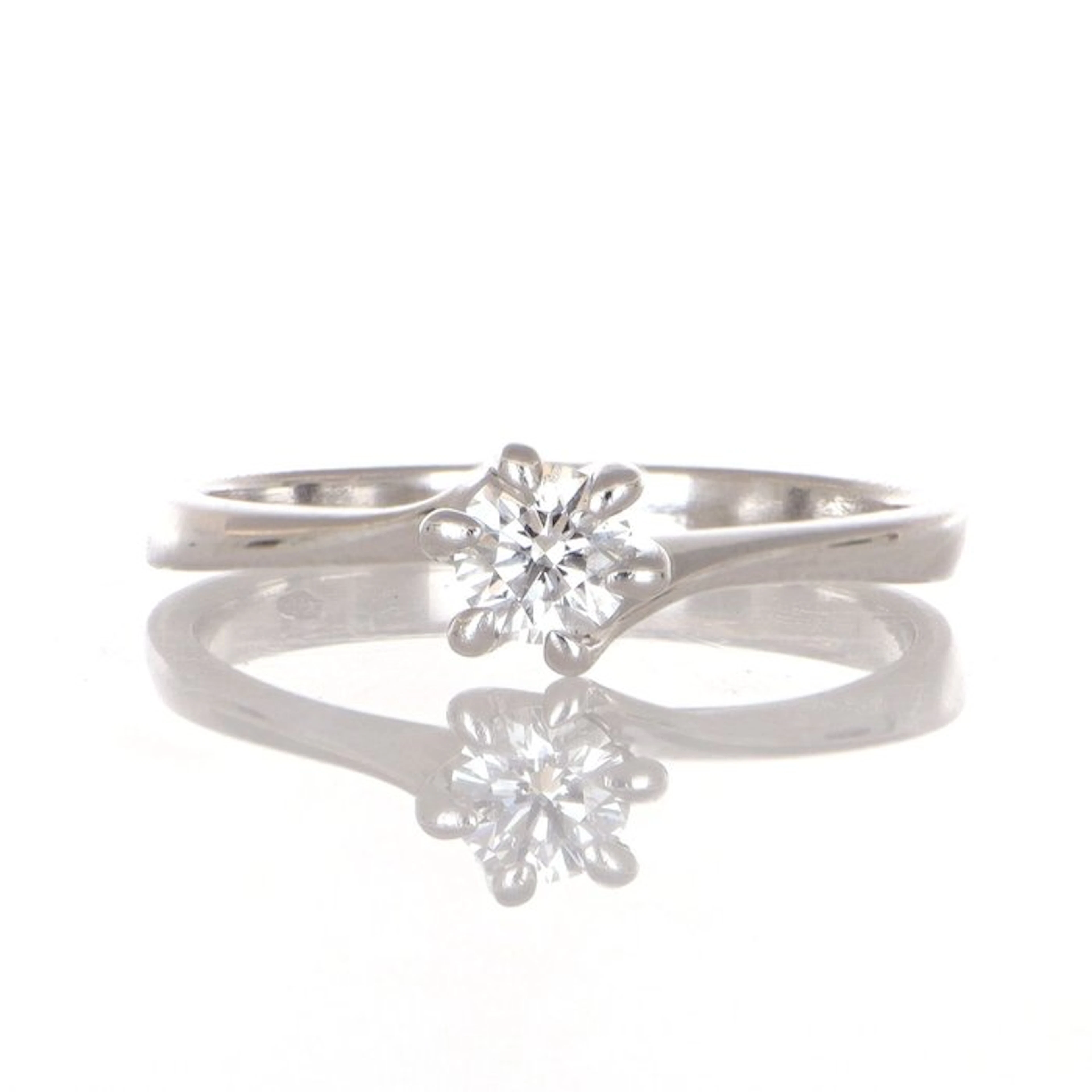 No reserve price - Ring - 18 kt. White gold - 0.40ct. tw. Diamond (Natural)