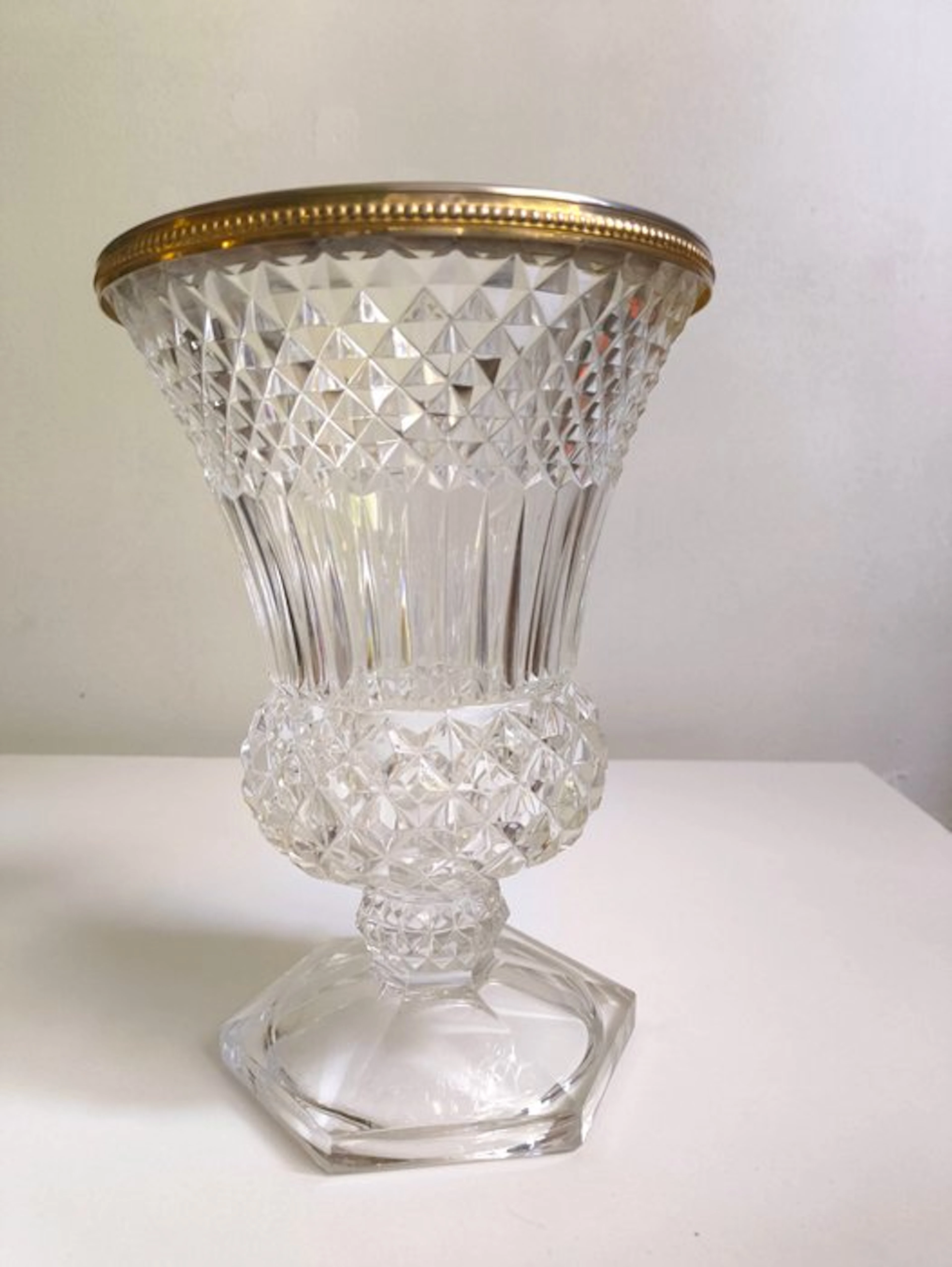 Val Saint Lambert - Vase - Crystal - Crater "medici" vase