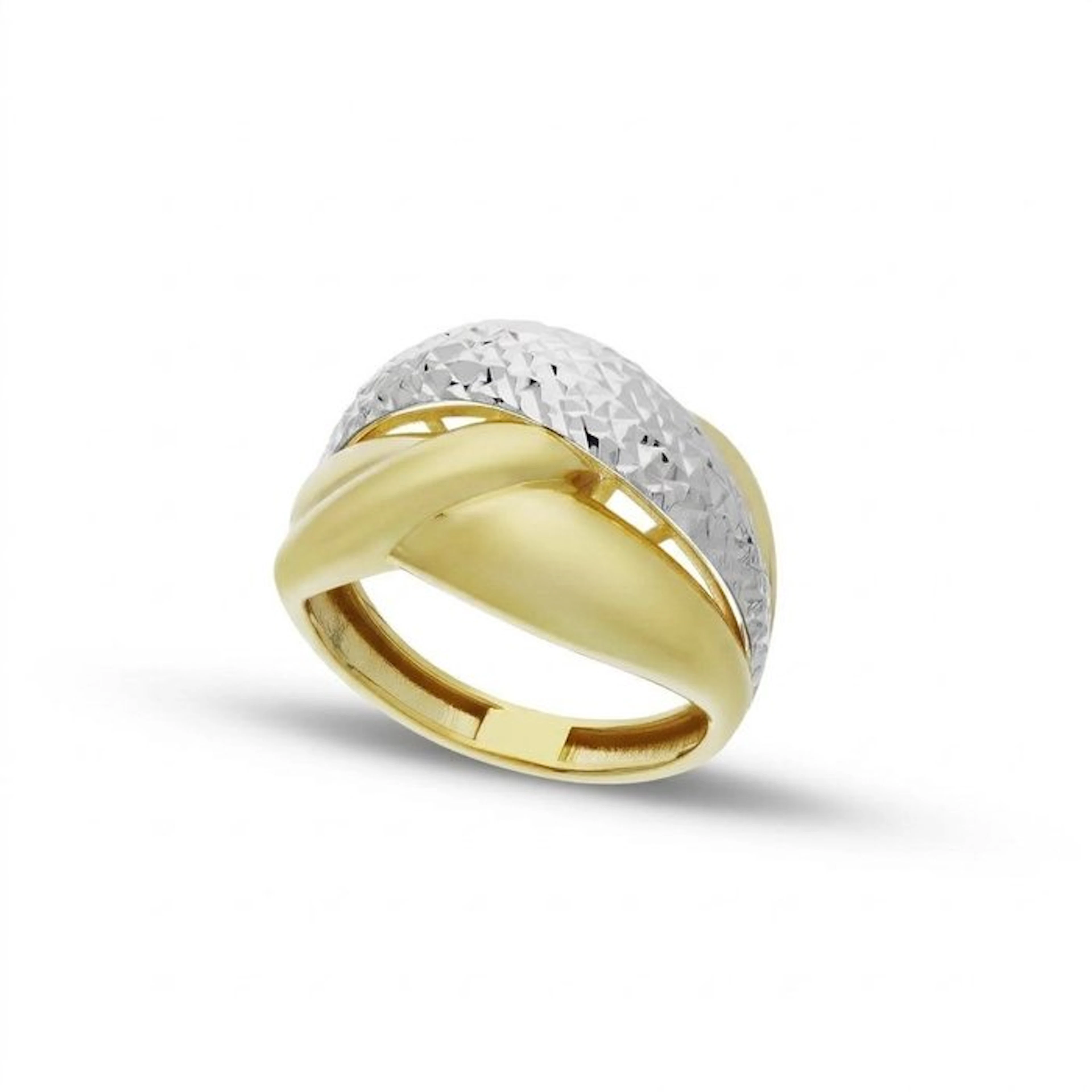 Ring - 18 kt. Yellow gold, White gold - Band Ring 3.2 g