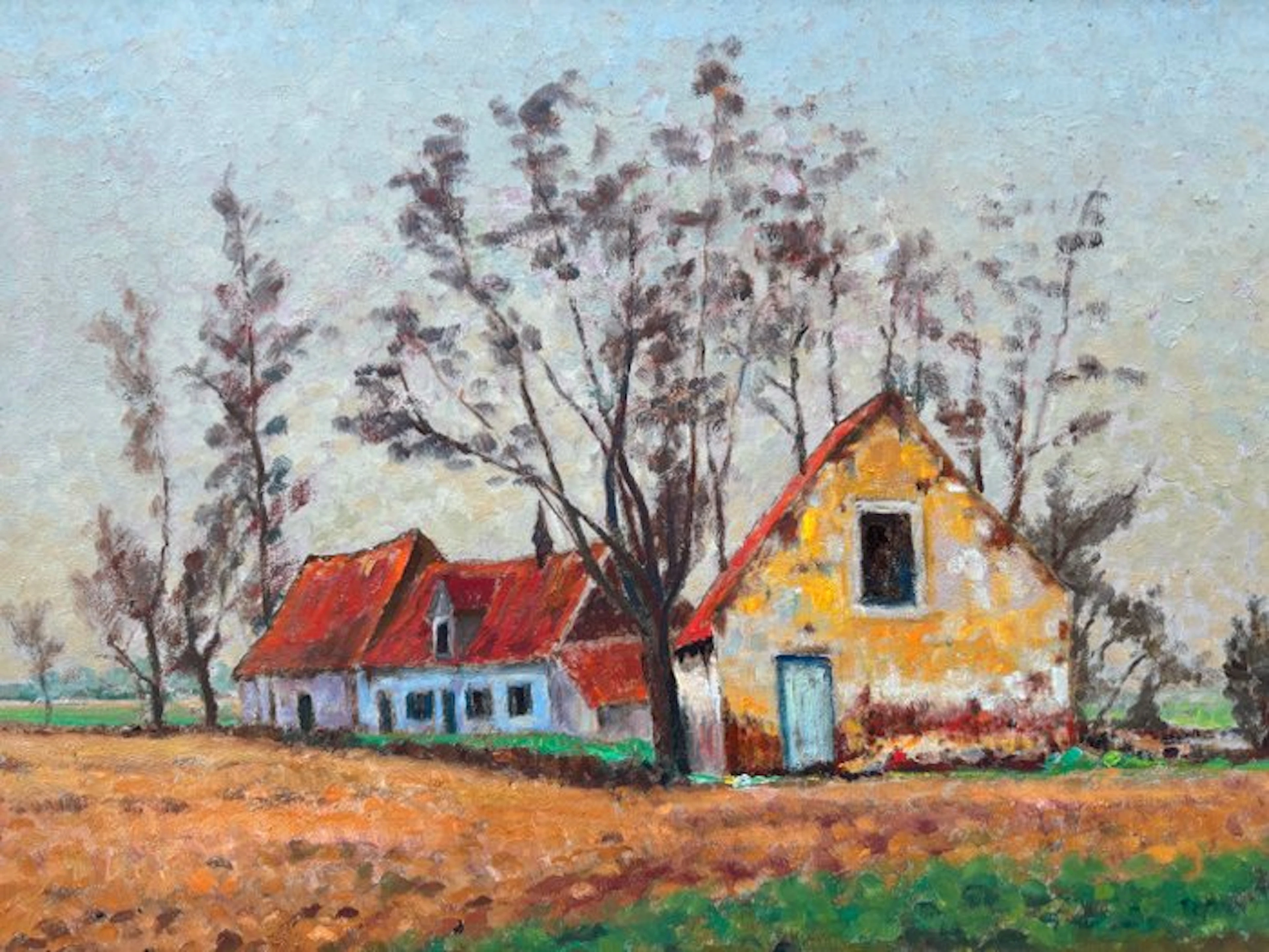 Eugène Masselus (1897-1998) - Landschap te Thimougies (België)
