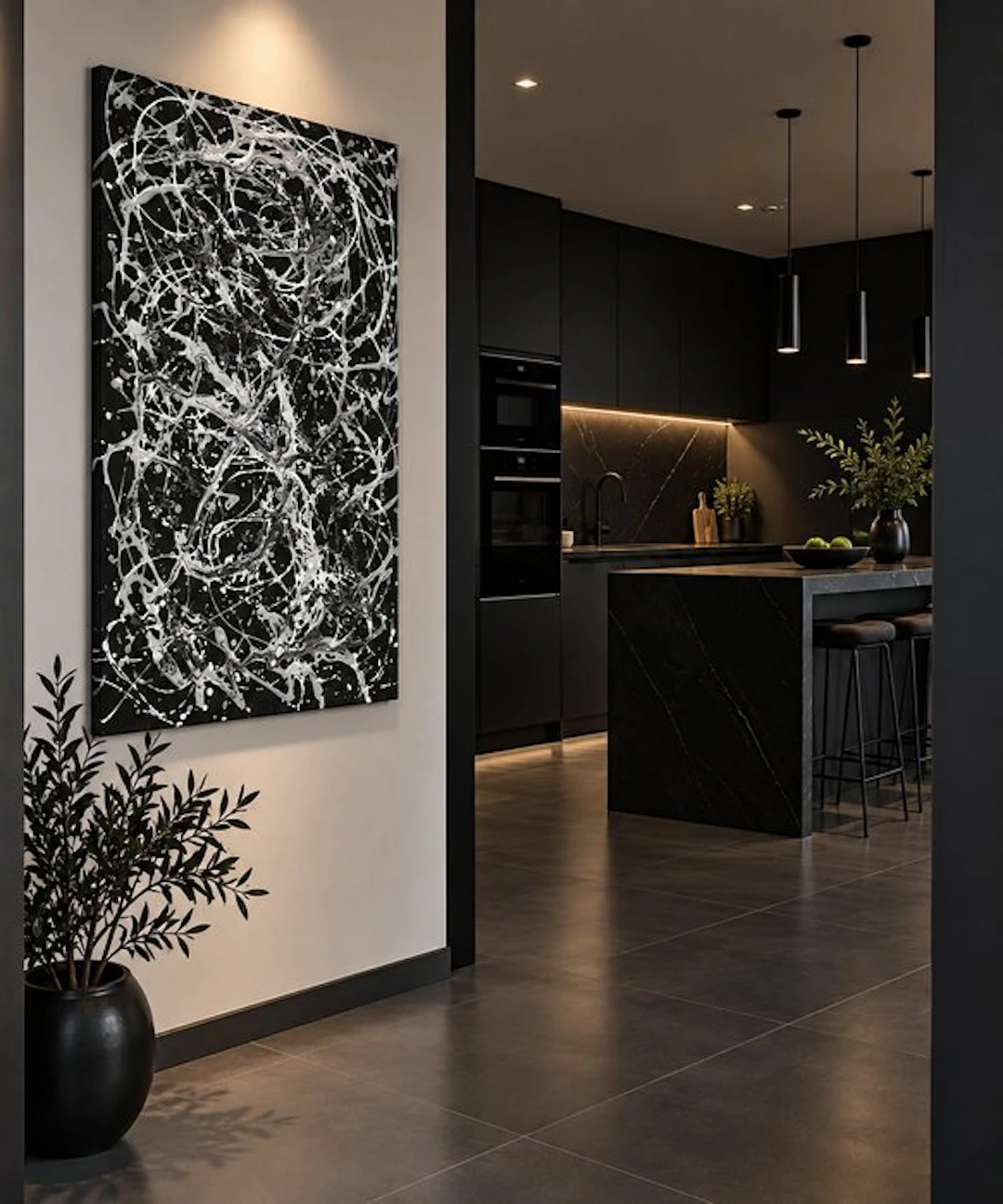 Patricia R. - N°83 BLACK, EN BASTIDOR XL