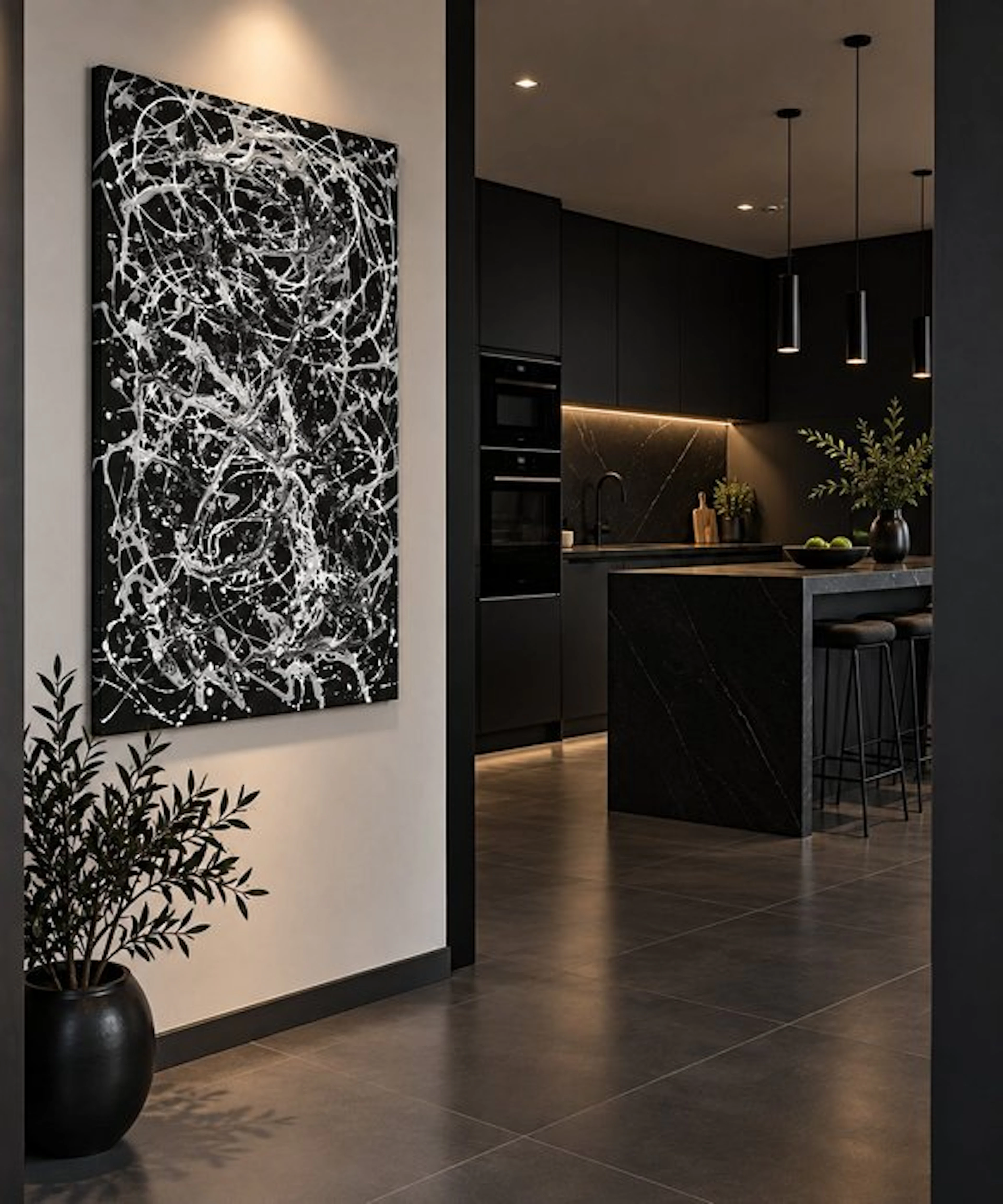 Patricia R. - N°83 BLACK, EN BASTIDOR XL