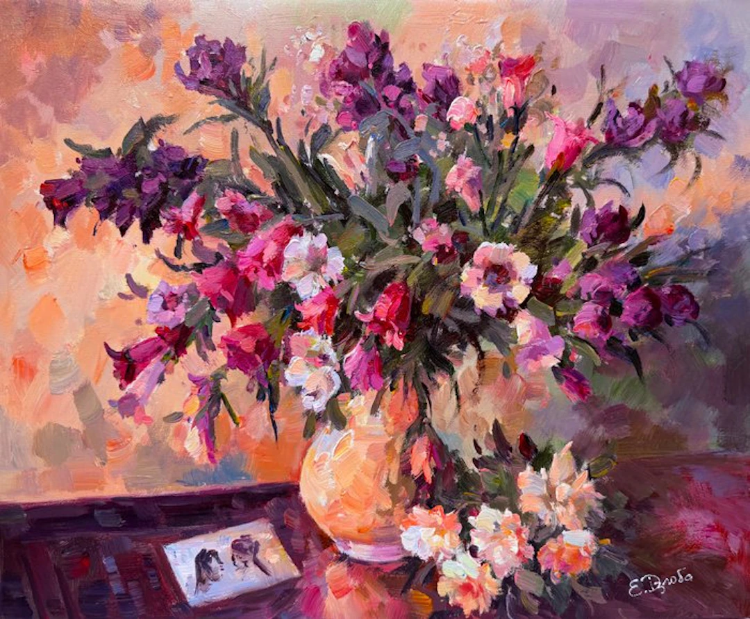 Ekaterina Dzuba (1982) - Fleurs et Souvenirs – Bouquet Impressionniste