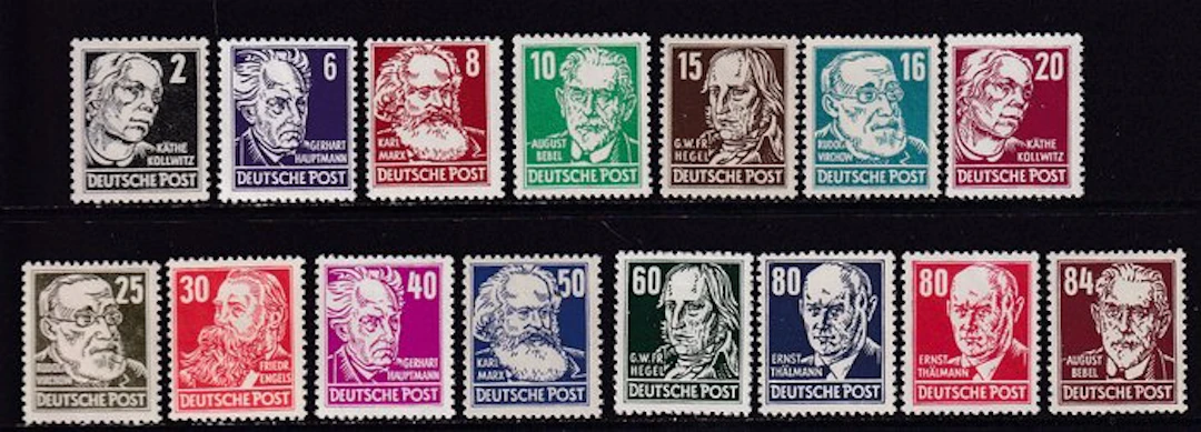 GDR 1952/1953 - Notable figures from politics