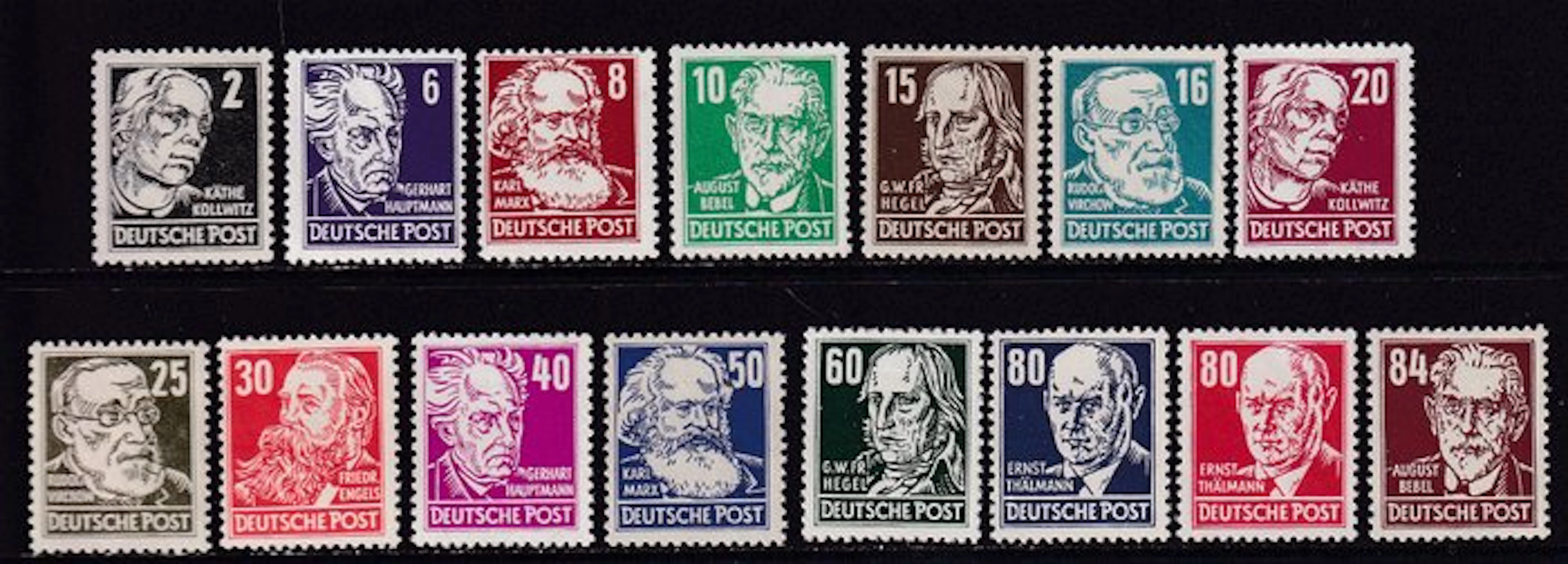 GDR 1952/1953 - Notable figures from politics