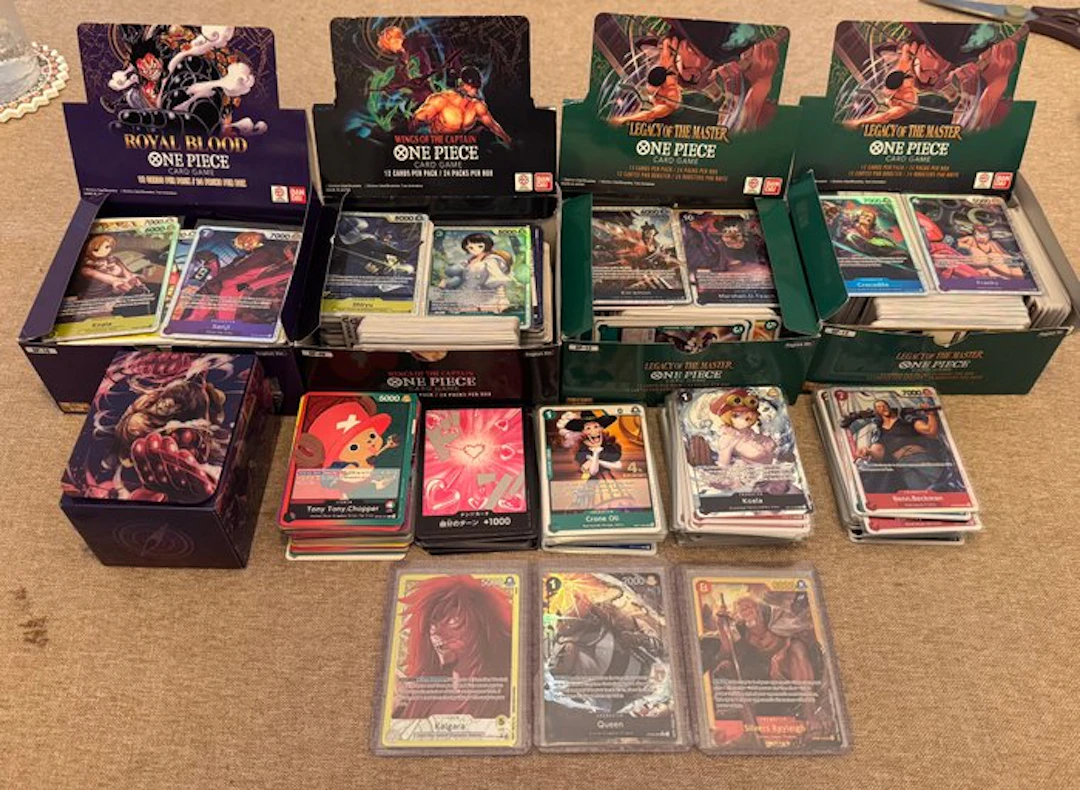 Bandai - 1500 Bulk cards - One Piece Foil, Full art, Pre-release, Alternate art