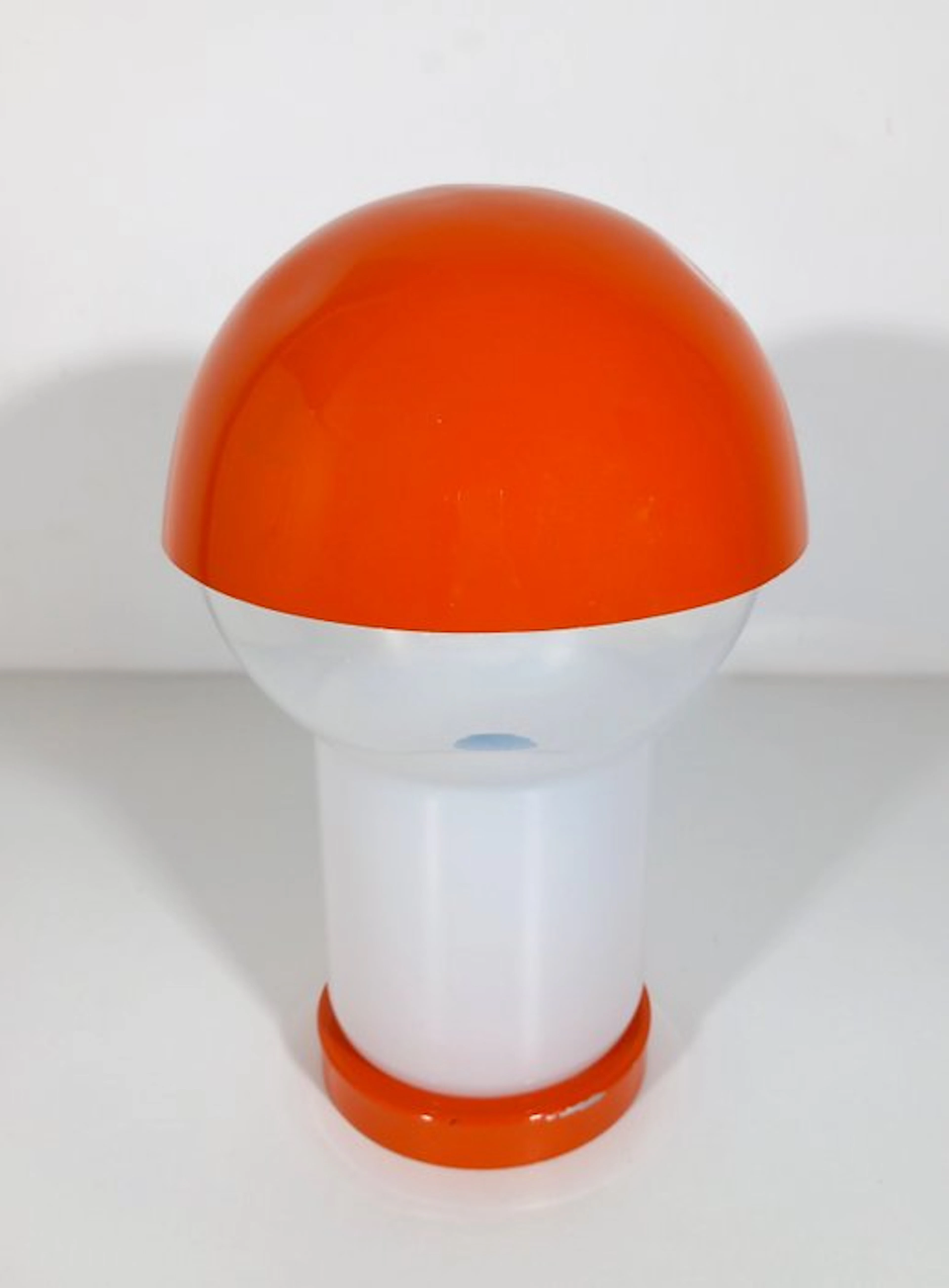 Table lamp - Opaline glass - Space Age 1970 adjustable