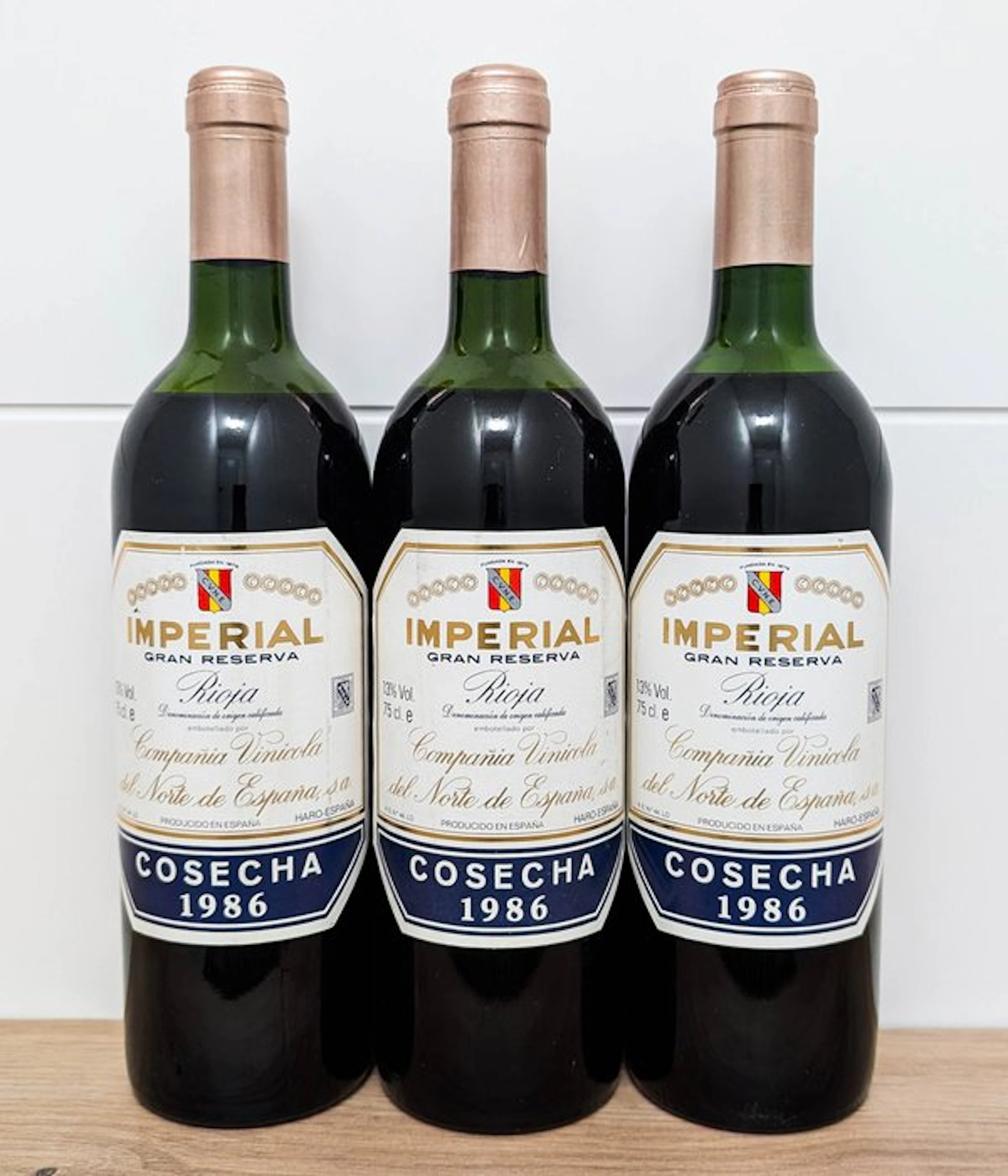 1986 C.V.N.E. Imperial - Rioja Gran Reserva - 3 Bottles (0.75L)