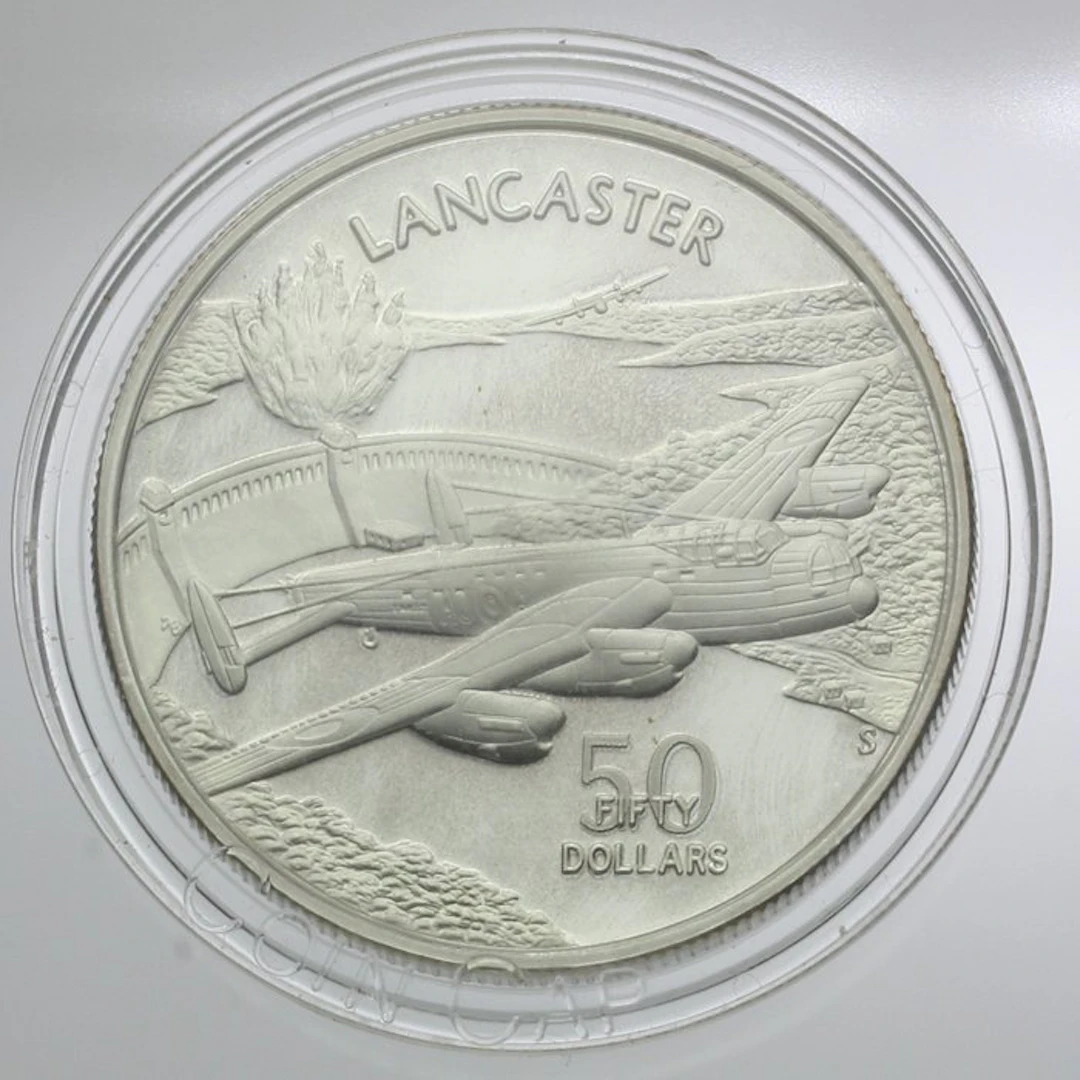 Marshall Islands. 50 Dollars Argent PROOF Lancaster 1991 (No reserve price)
