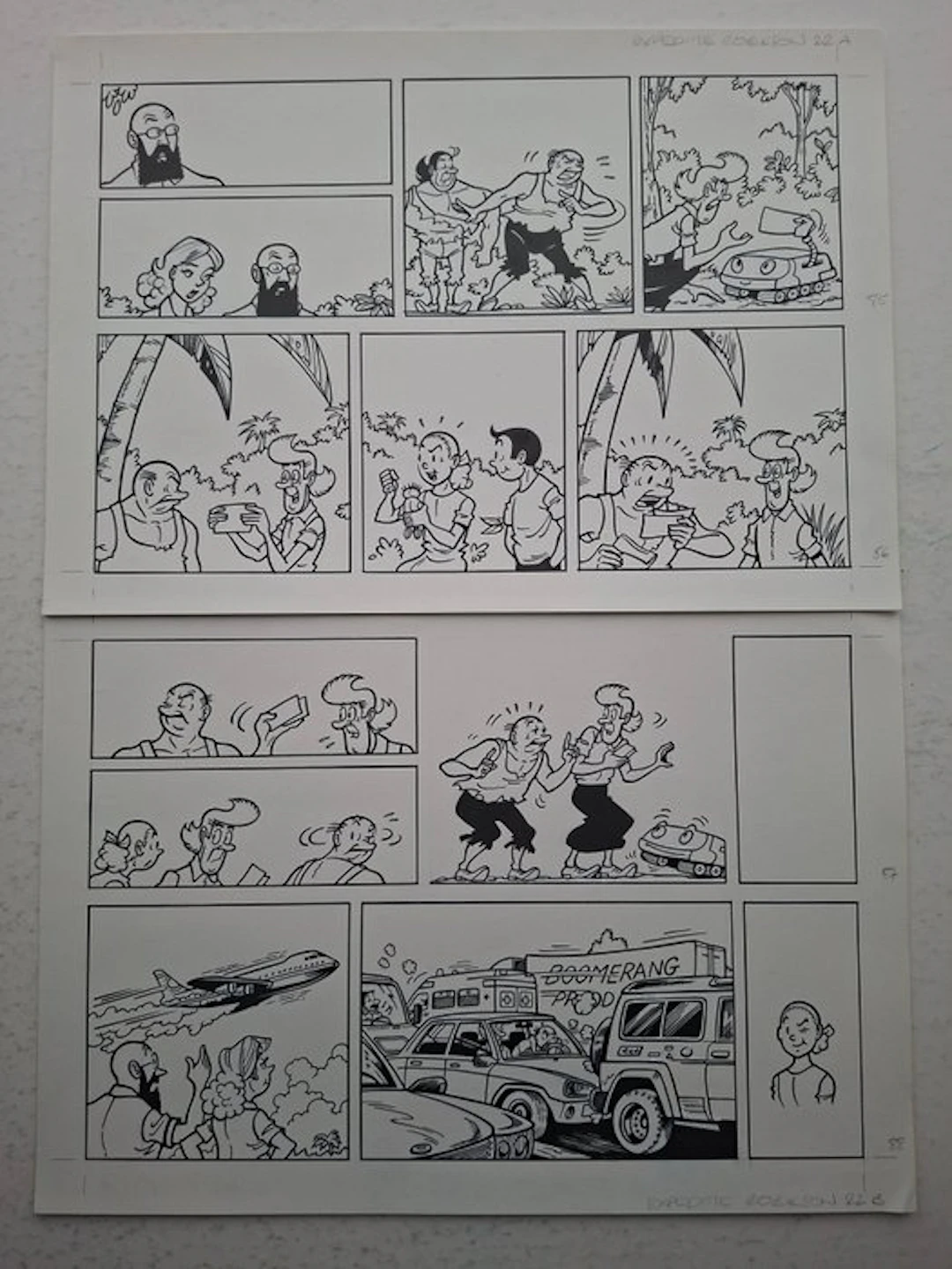Luc Morjaeu - 1 Original page - Suske en Wiske...