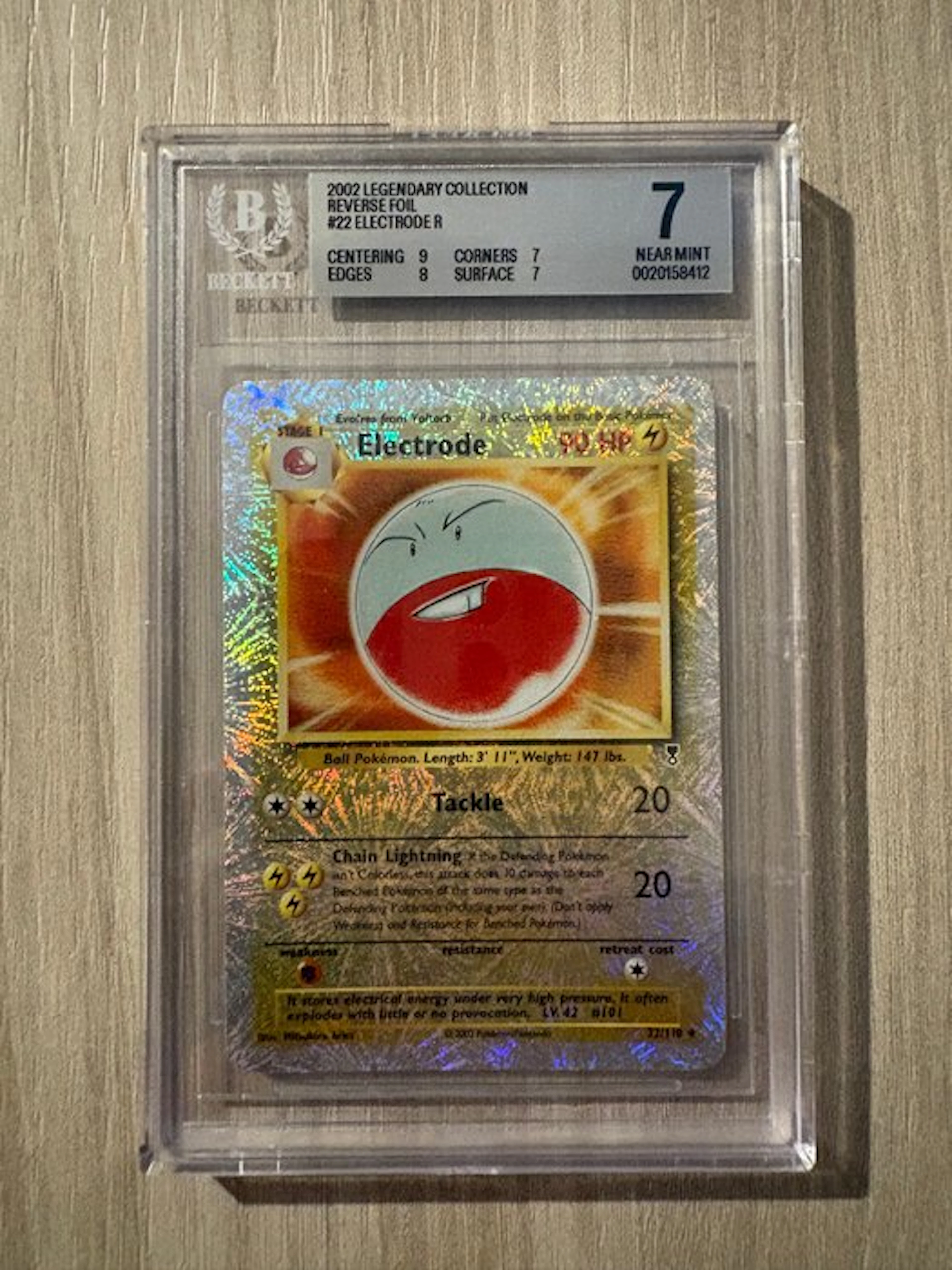 Pokémon - 1 Graded card - Electrode 22/110 - Beckett 7 - Various sets