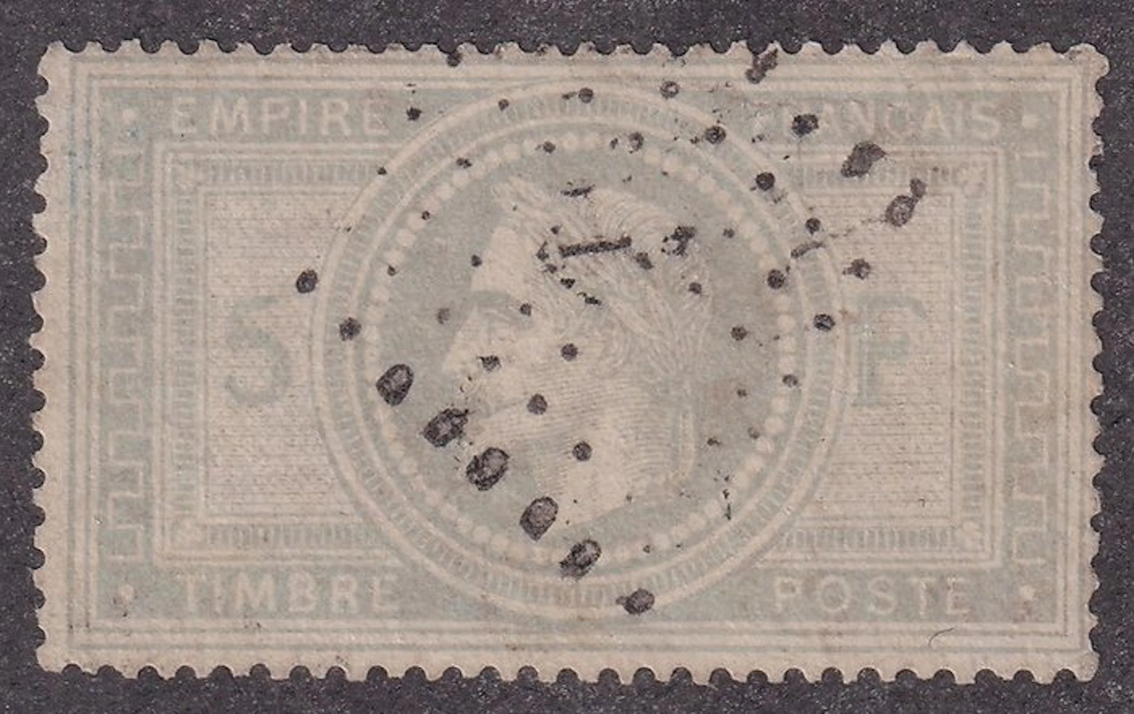 France - 5fr violet-gray obliterated anchor - TB - Yvert n°33