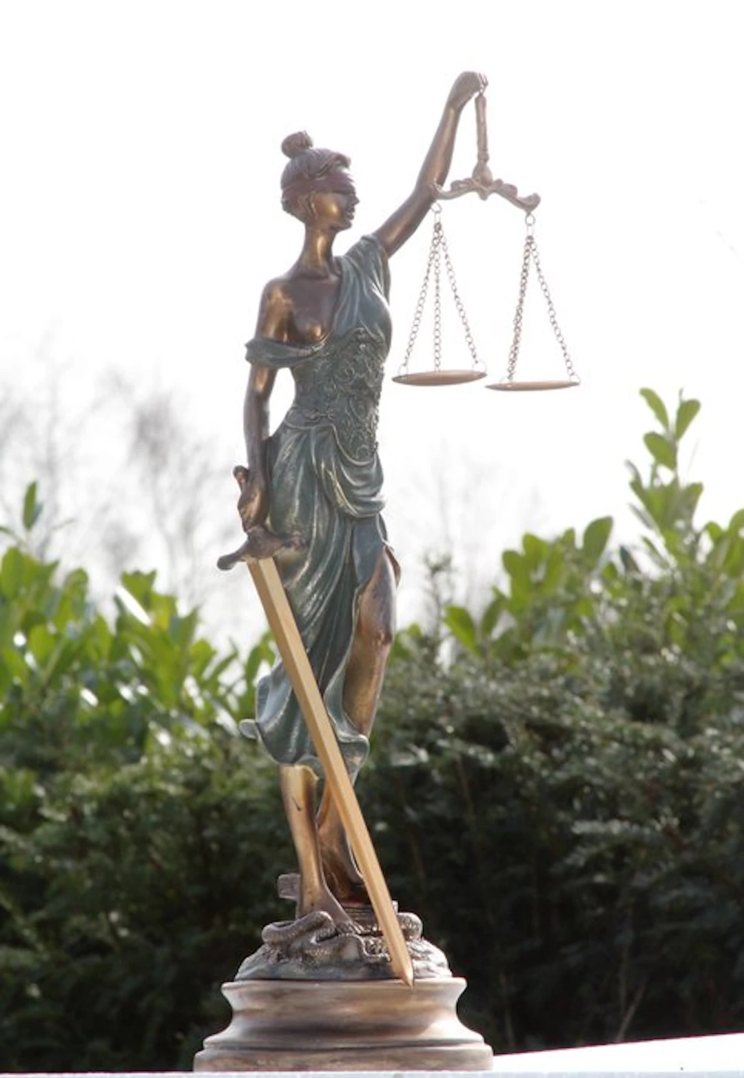 Statue, lady justitia - 53 cm - resin