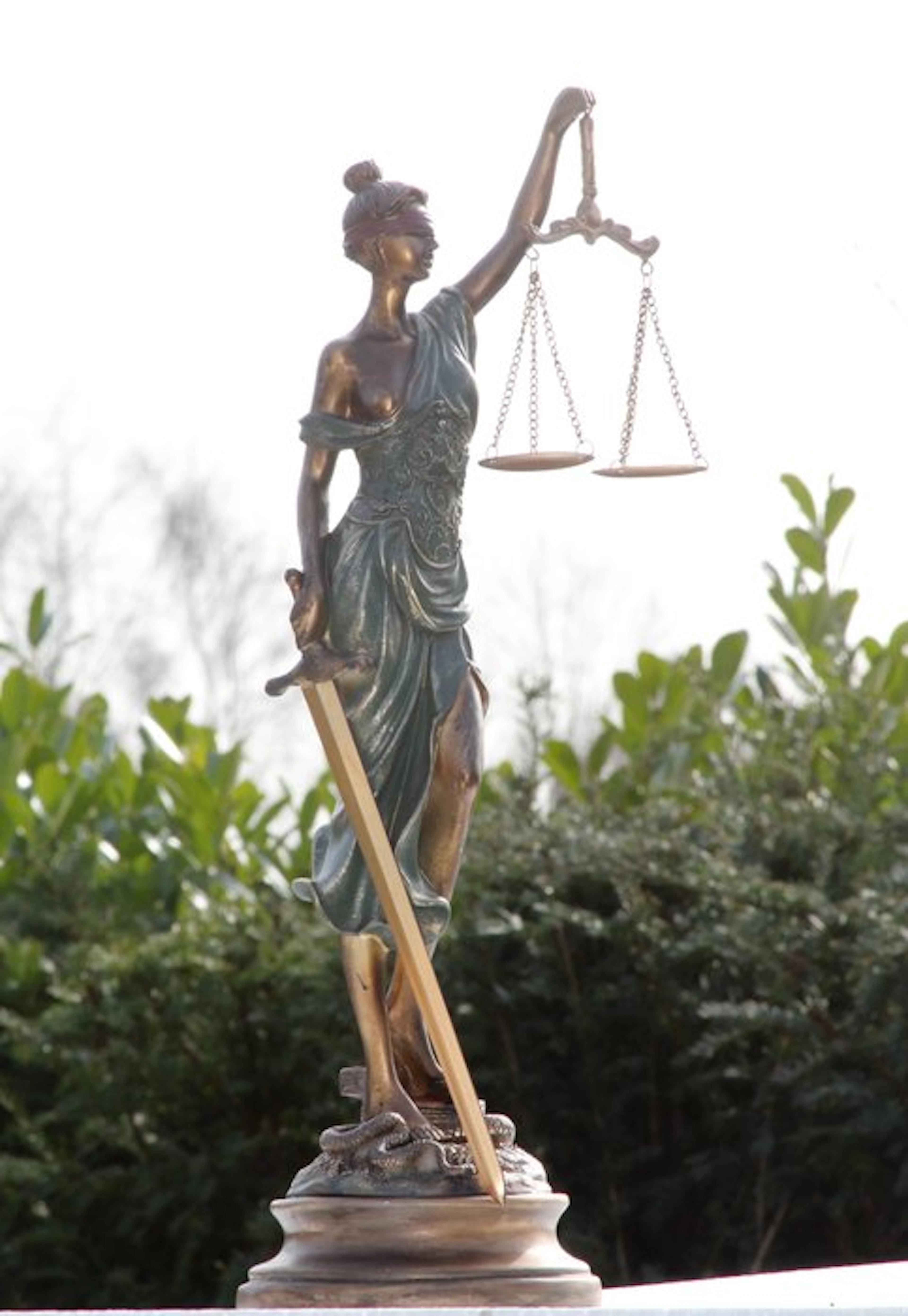 Statue, lady justitia - 53 cm - resin