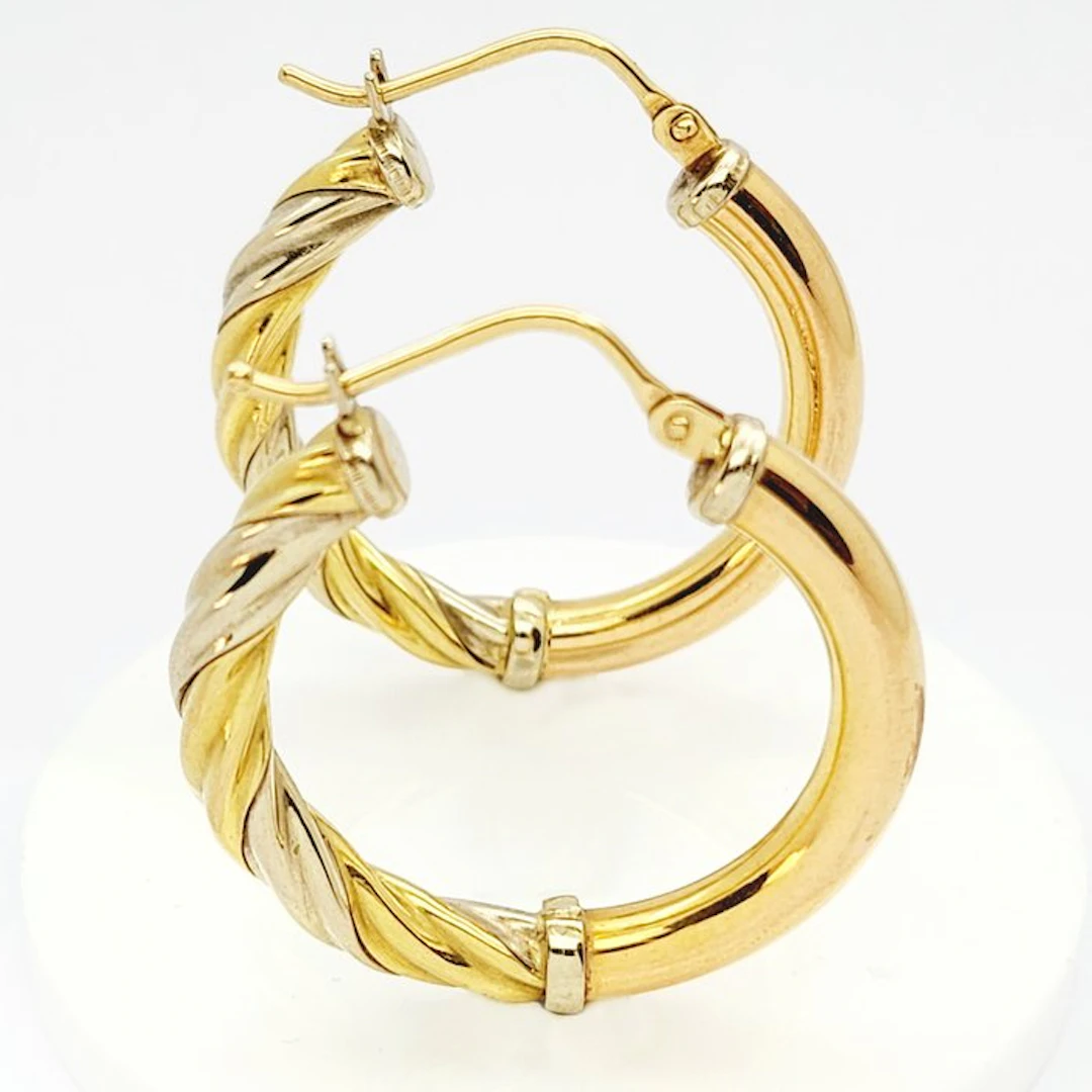 Earrings - 18 kt. Yellow gold, White gold, Rose gold