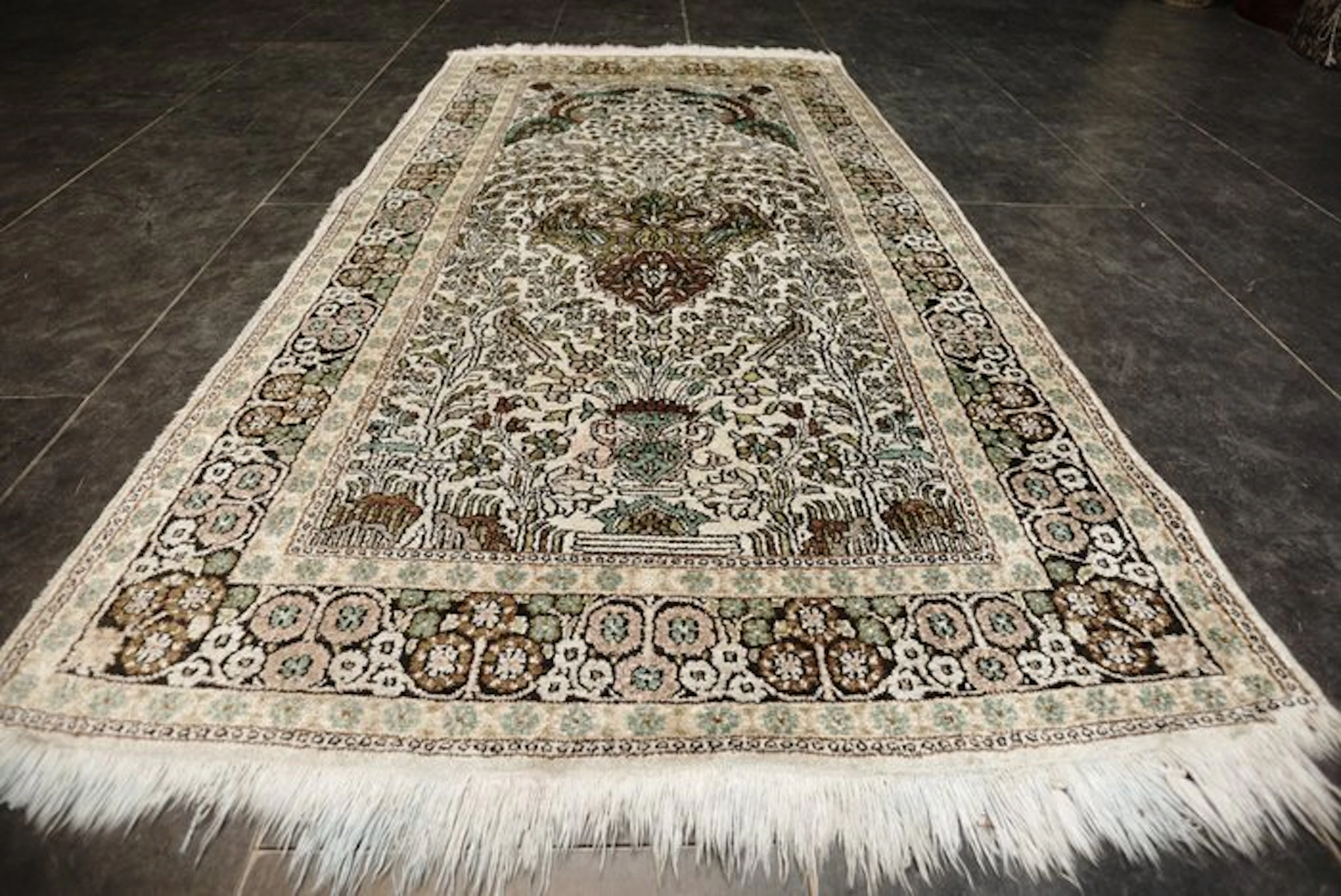 Cashmere Silk - Carpet - 155 cm - 90 cm - silk carpet