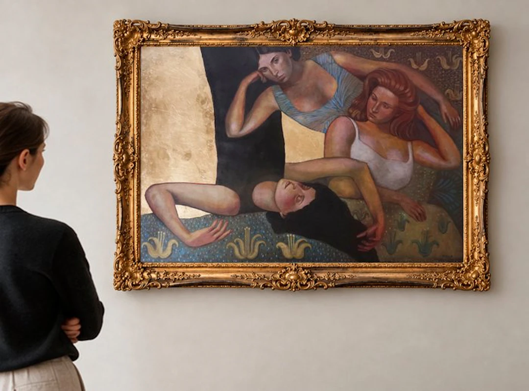 VIMOPAR - The Three Graces with gold, XL.