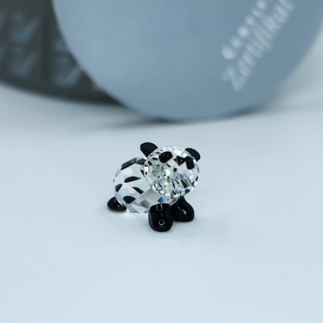 Figure - Swarovski - Panda Baby (Boxed + certificate) - Crystal