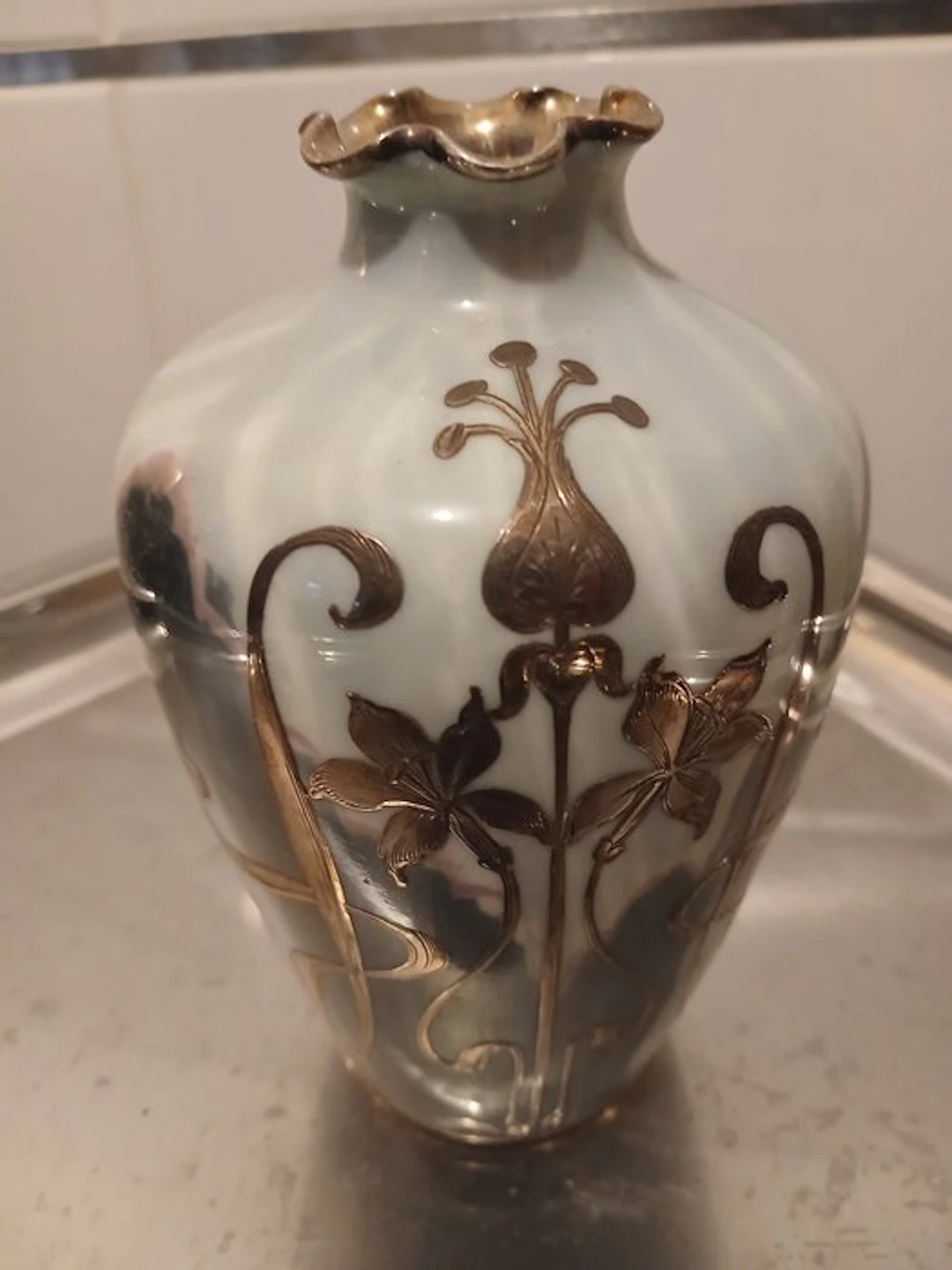 Rosenthal - Vase - Ceramic - Art Nouveau, 15 cm x 9 cm