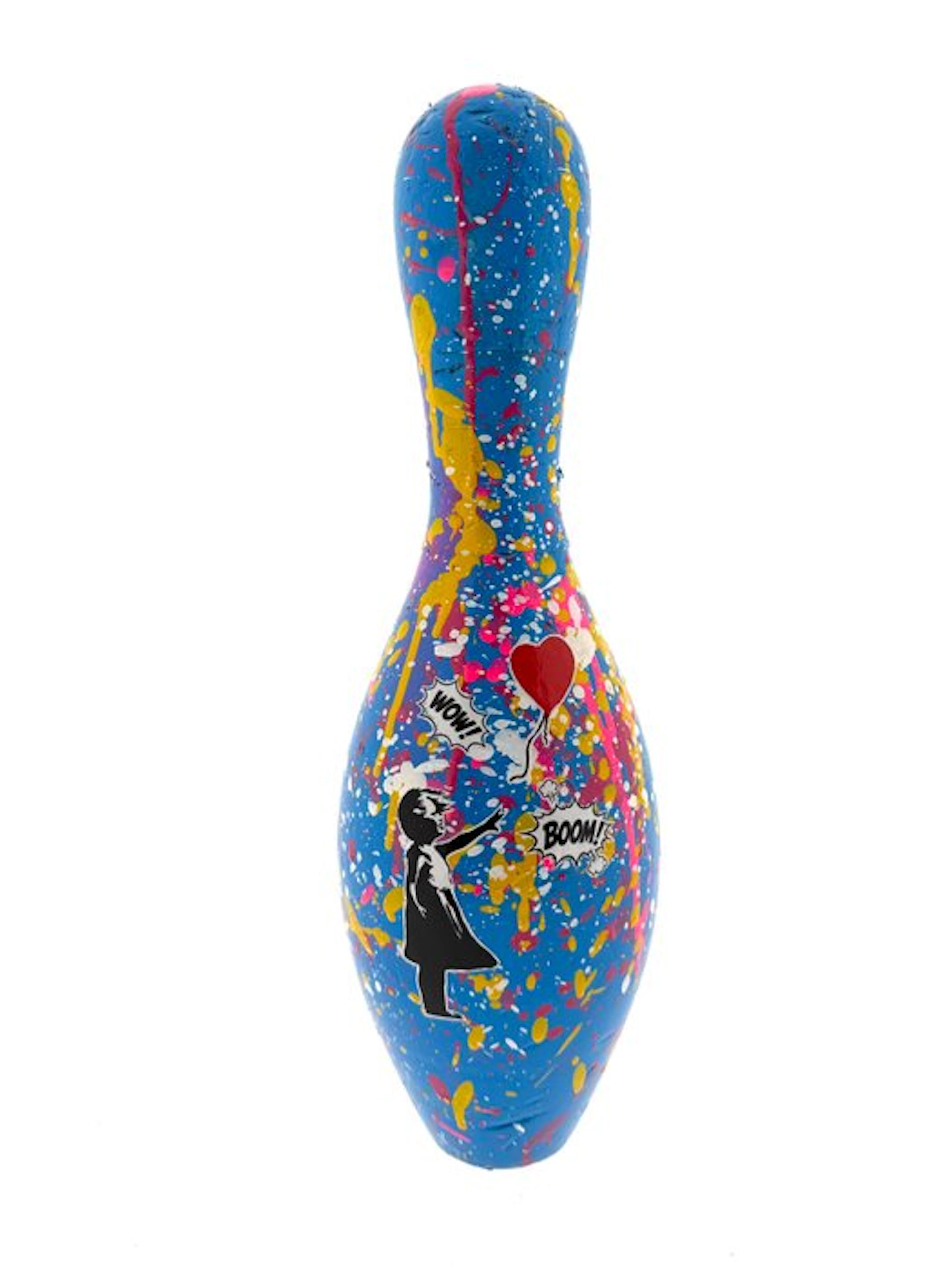 Koen Betjes (1992) - Banksy’s Girl with Balloon Bowling Pin