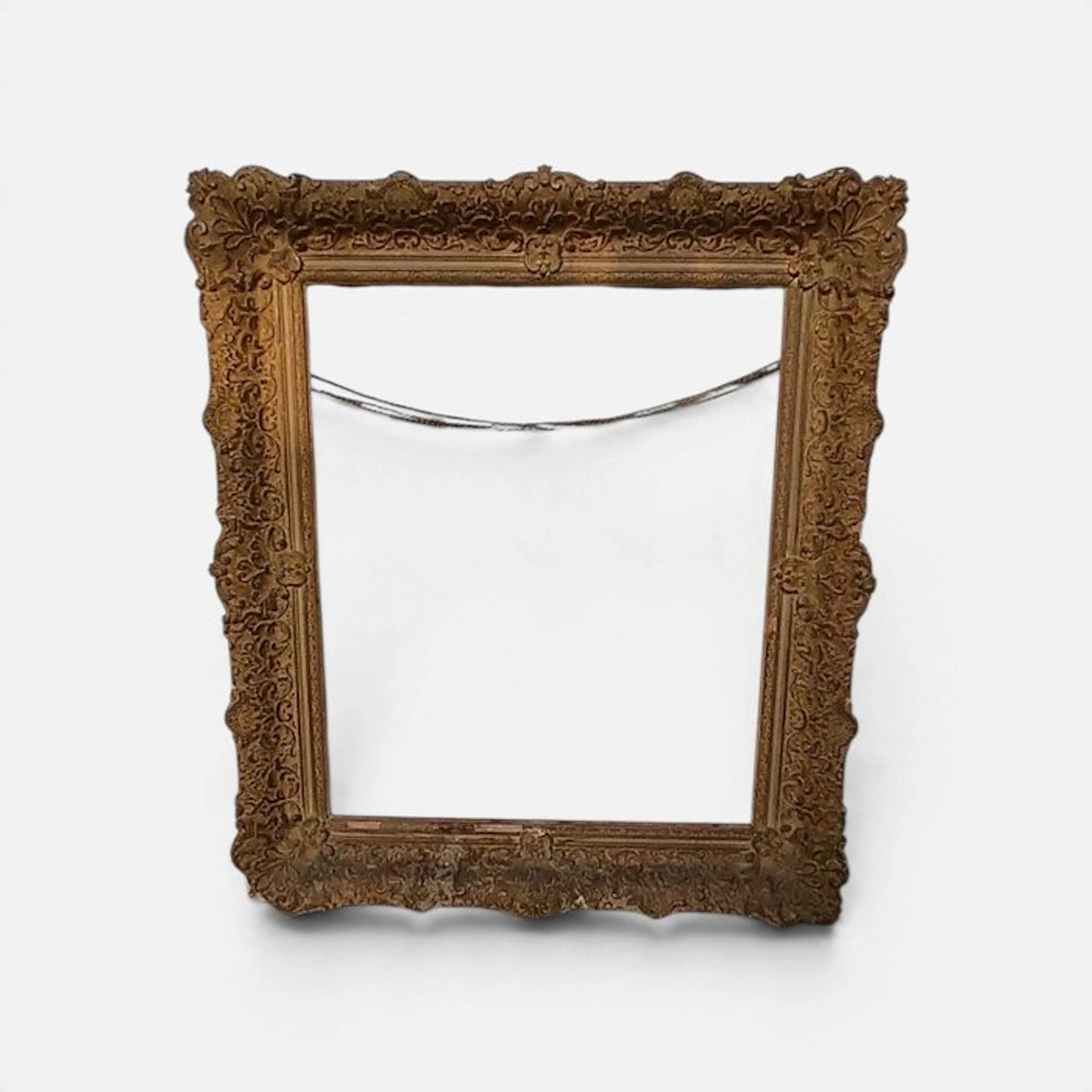 Large 19th century Napoleon III french wood and gilded...