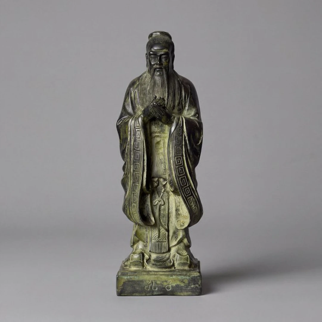 Confucius - Bronze - China (No reserve price)