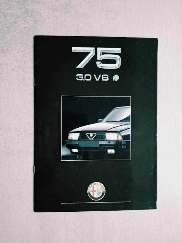 Brochure - Alfa Romeo - 75 3.0 V6 "Quadrifoglio"
