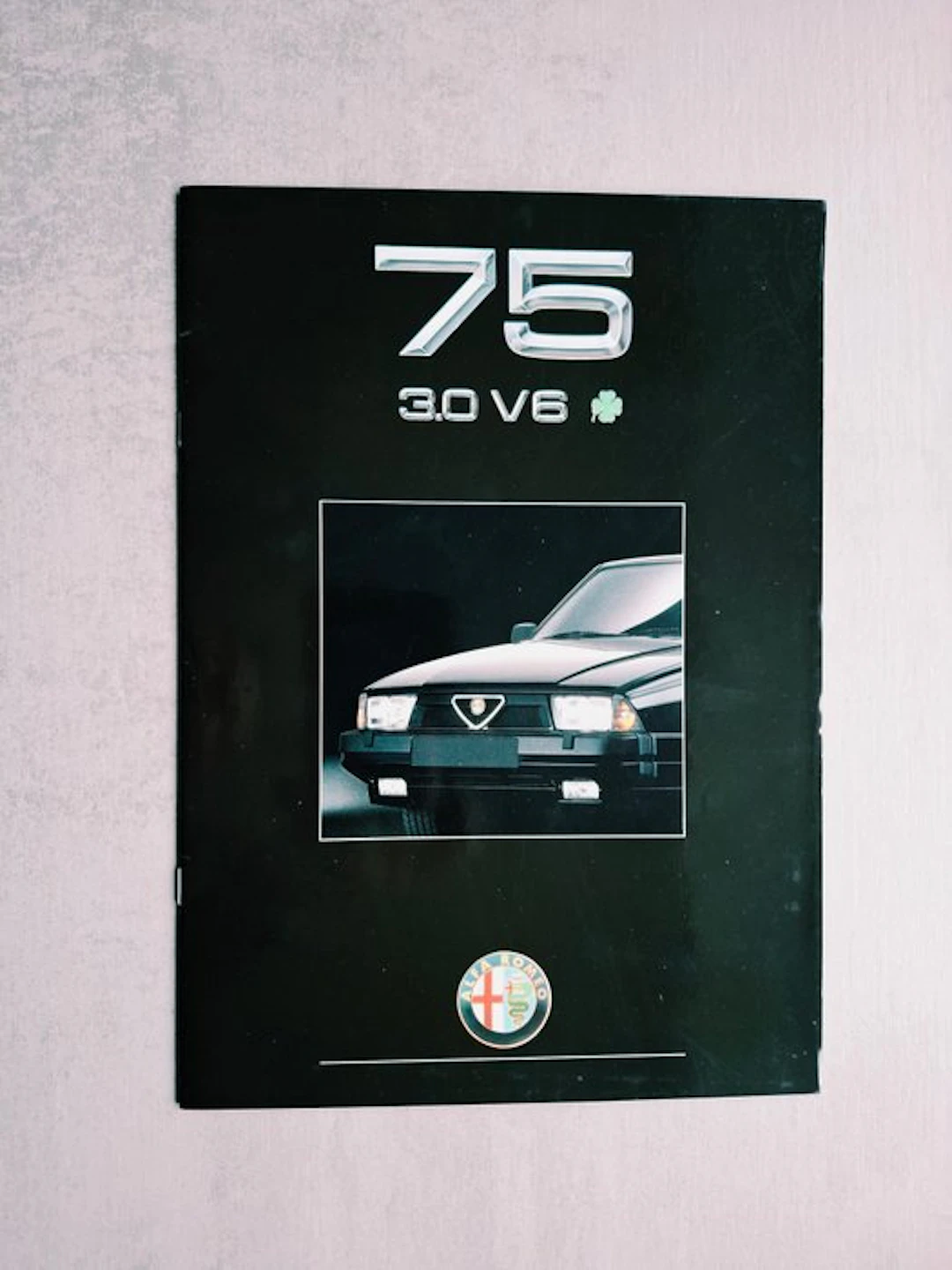 Brochure - Alfa Romeo - 75 3.0 V6 "Quadrifoglio"