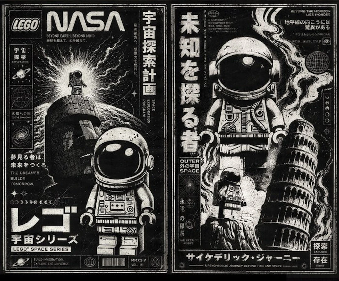 Æ (XX-XXI) - LEGO Space Odyssey (2026) – Mixed Media Bundle – Signed & Numbered
