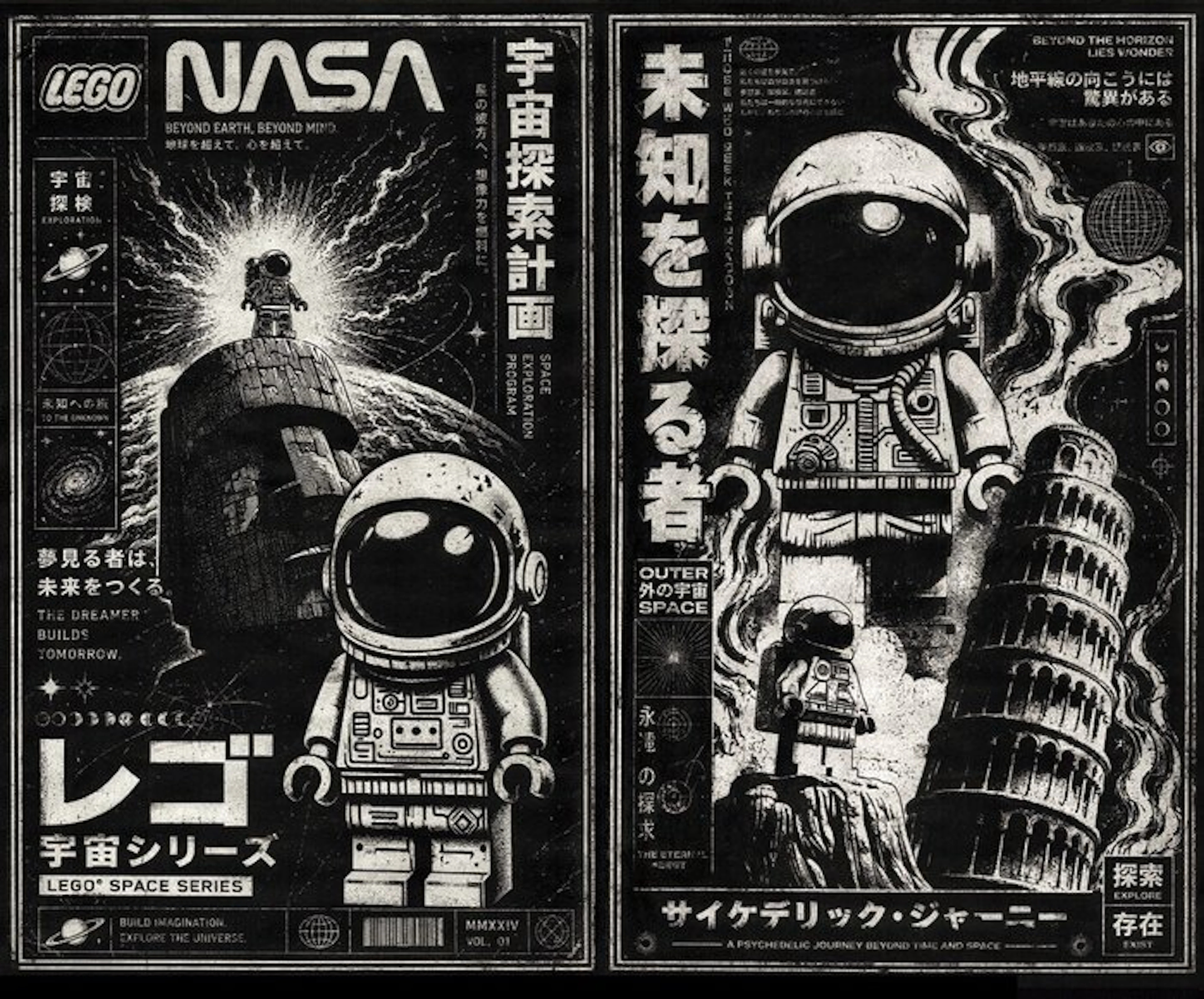 Æ (XX-XXI) - LEGO Space Odyssey (2026) – Mixed Media Bundle – Signed & Numbered